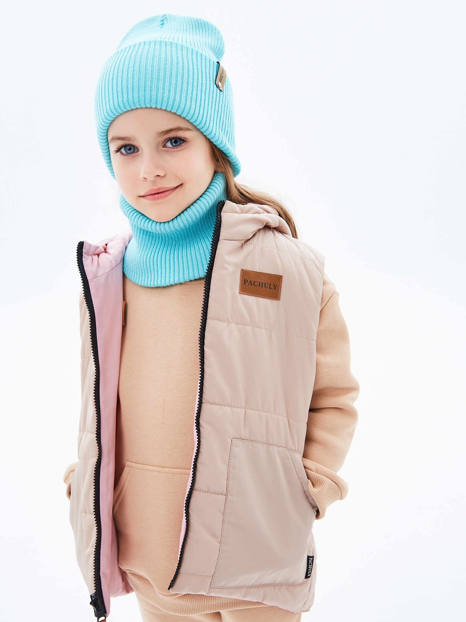 Шапка и снуд KUBRIO KU-H-72-lopataG-Turq - фото 10