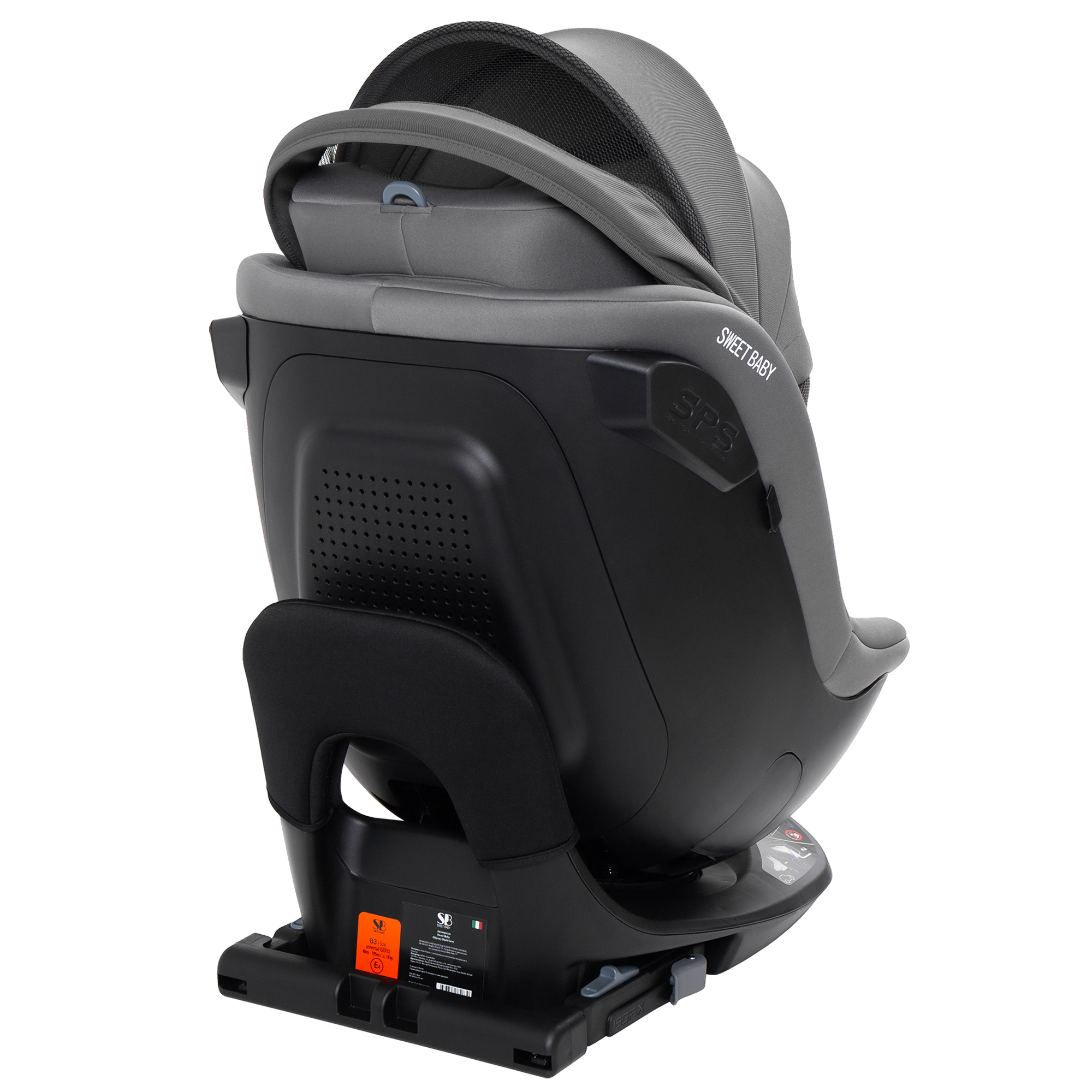 Автокресло Sweet Baby Odyssey B3 i-Size Dark Grey Isofix 0+/1 (0-18 кг) серый - фото 25