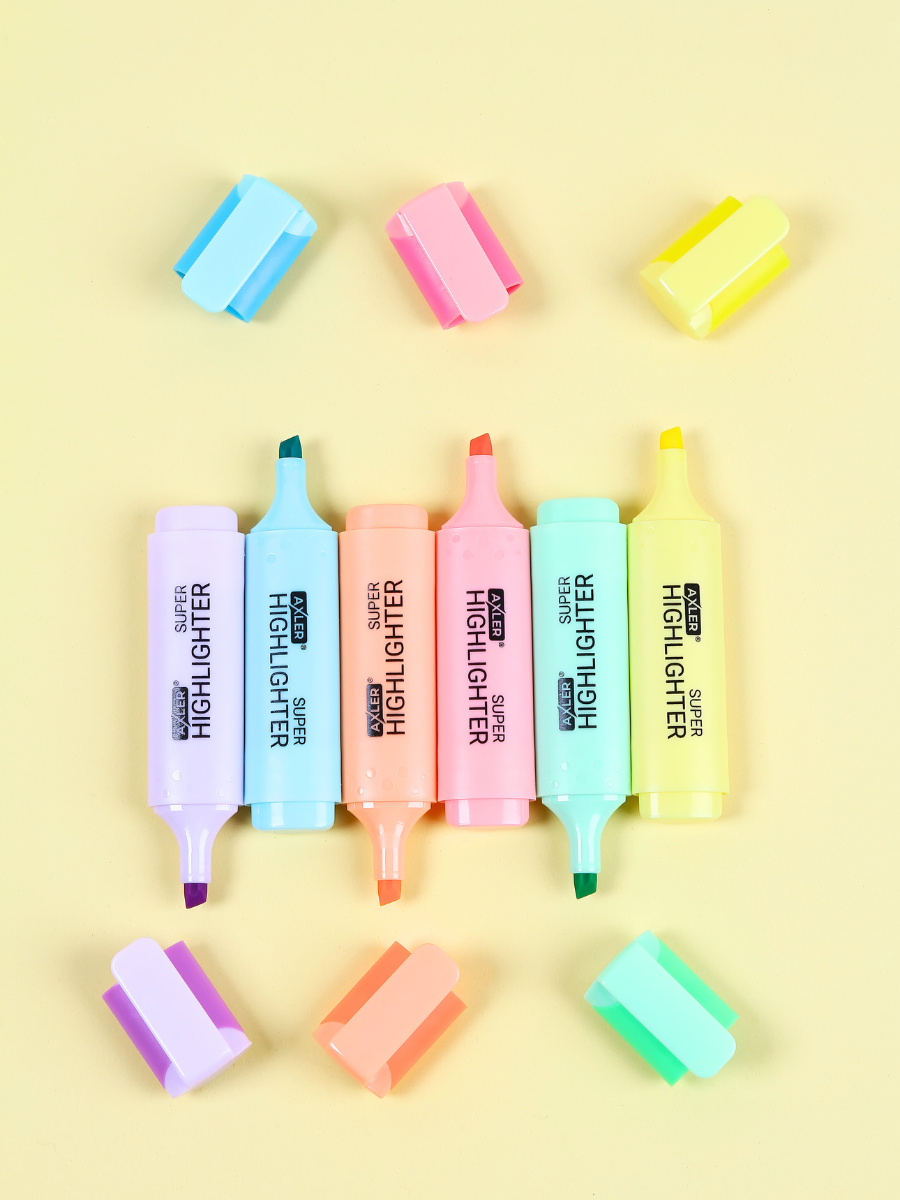 Текстовыделители AXLER 6 шт. - фото 12