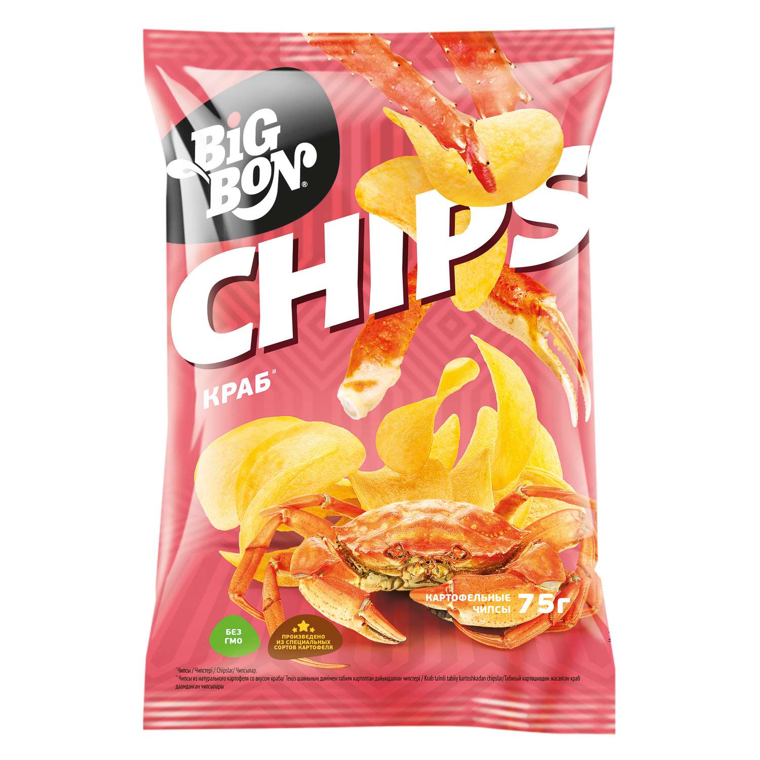Чипсы Big Bon Краб 75г - фото 1