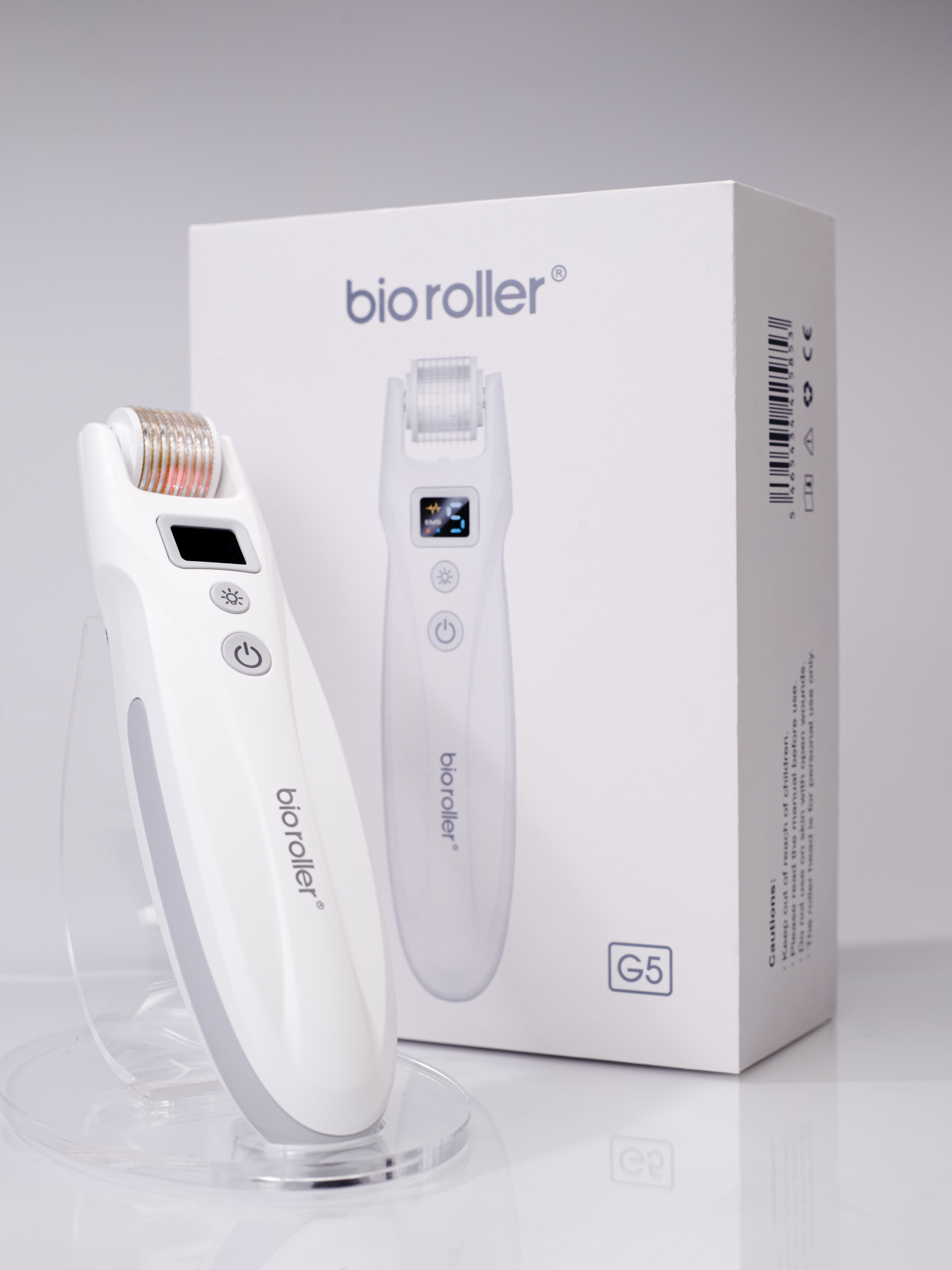 Мезороллер с 2 насадками Mezonica Bio Roller G5 для микронидлинга и микротоковой терапии - фото 3