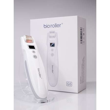 Мезороллер с 2 насадками Mezonica Bio Roller G5 для микронидлинга и микротоковой терапии