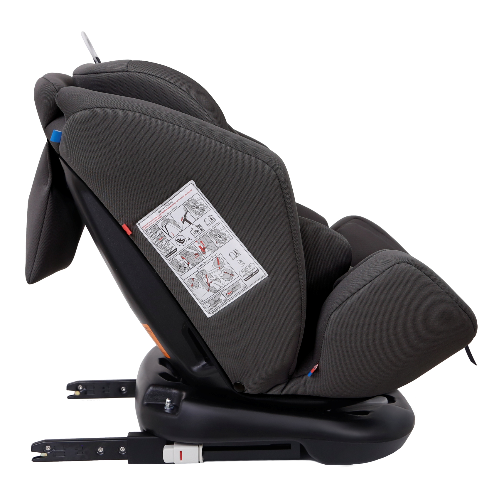 Автокресло Еду-Еду Isofix 0+/1/2/3 (0-36 кг) серый - фото 5