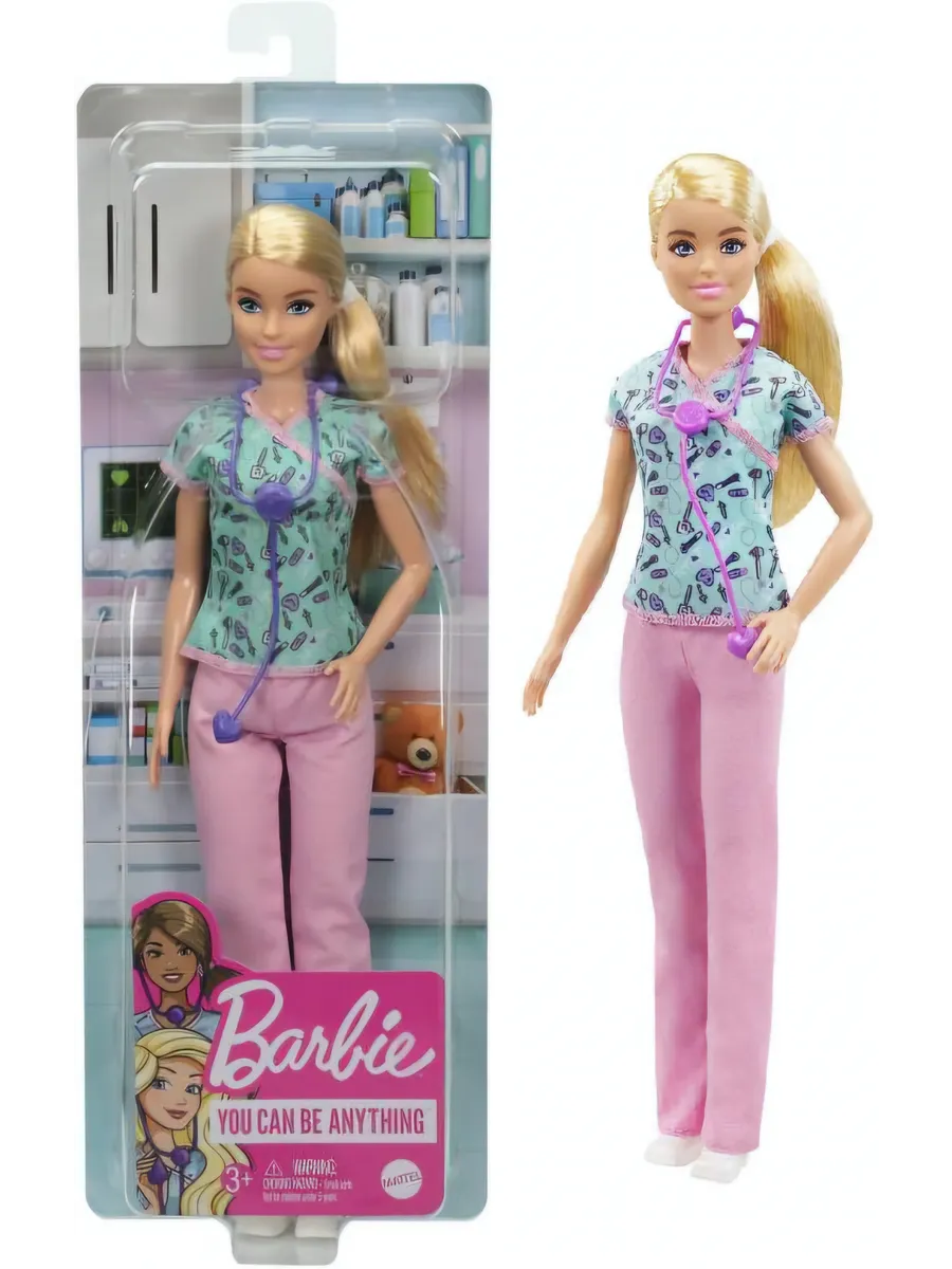 Кукла модельная Barbie Кем быть? Barbie высота 28 см DVF50_GTW39 - фото 1