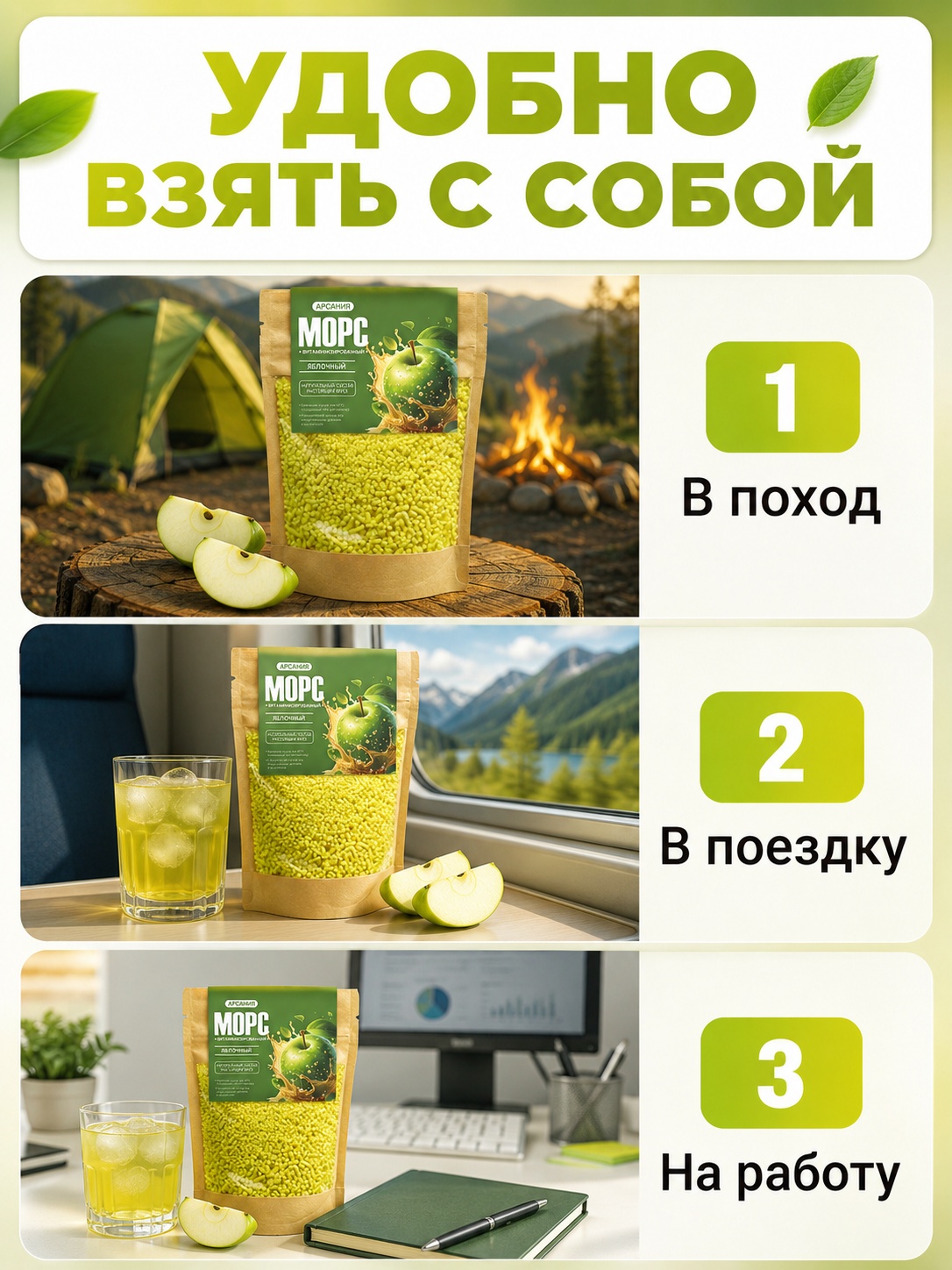 Морс с натуральным соком АРСАНИЯ витаминизированный - фото 3