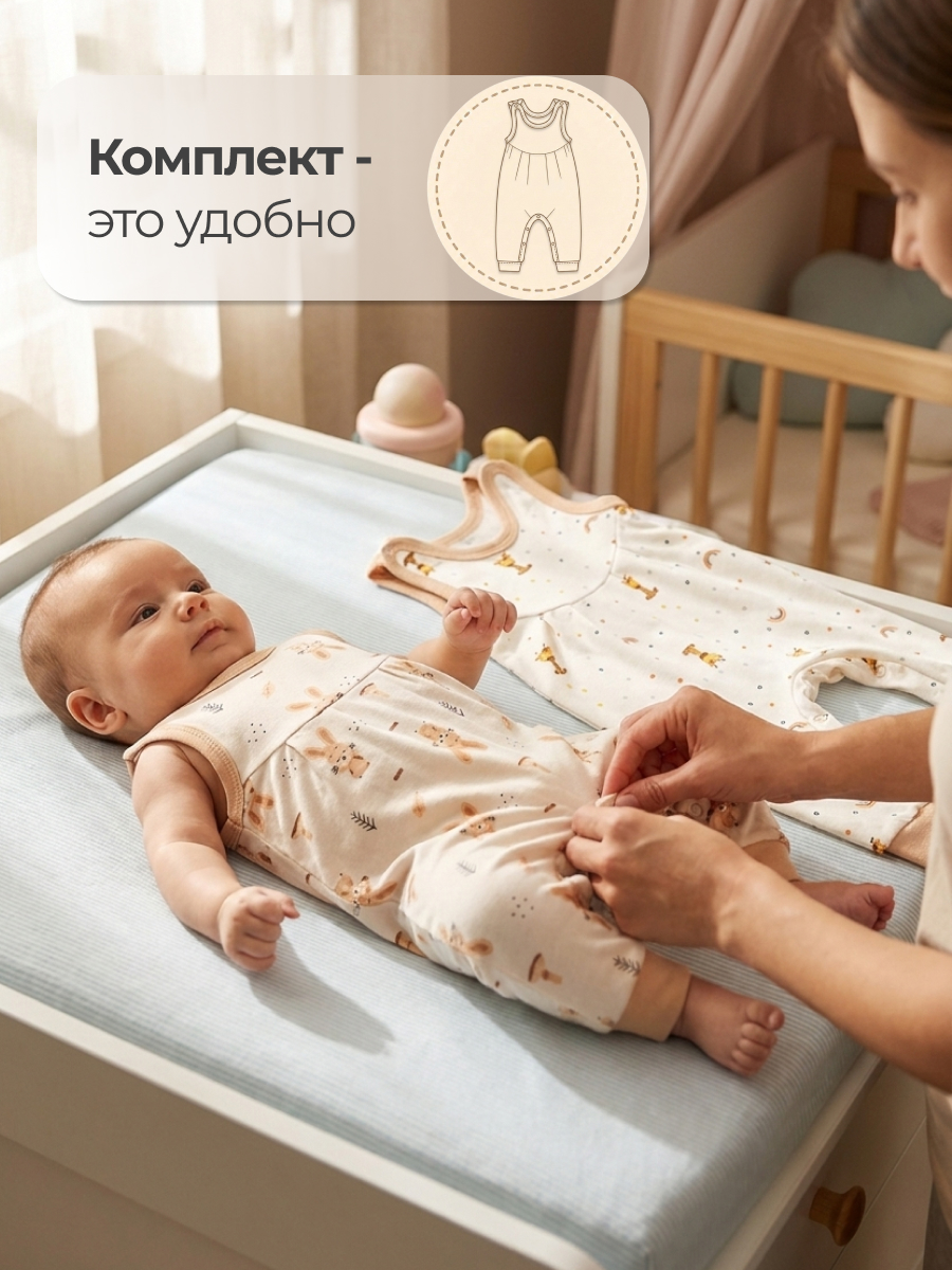 Полукомбинезон 2 шт Эскимо 20-3178 - фото 4