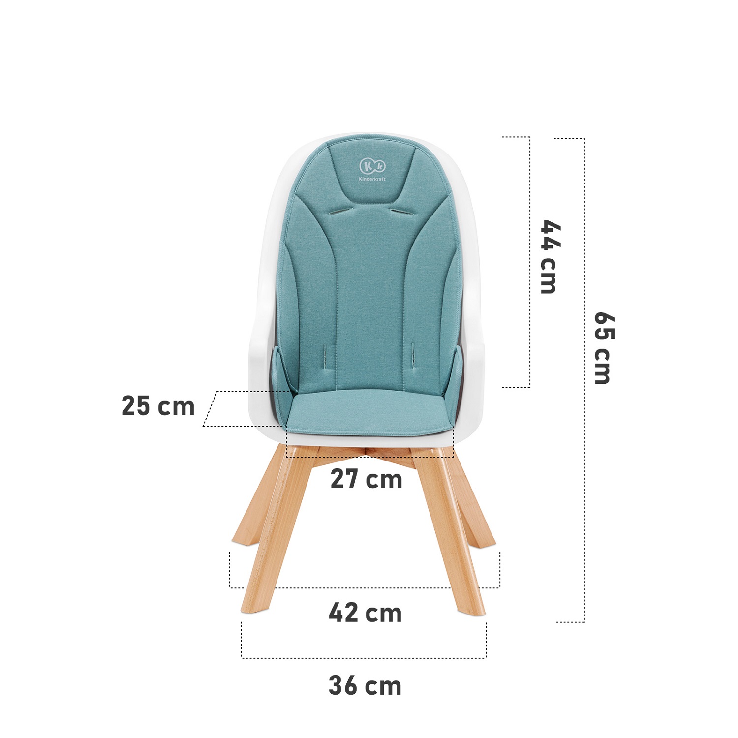 Стульчик для кормления Kinderkraft Tixi Pink 2 в 1 - фото 3