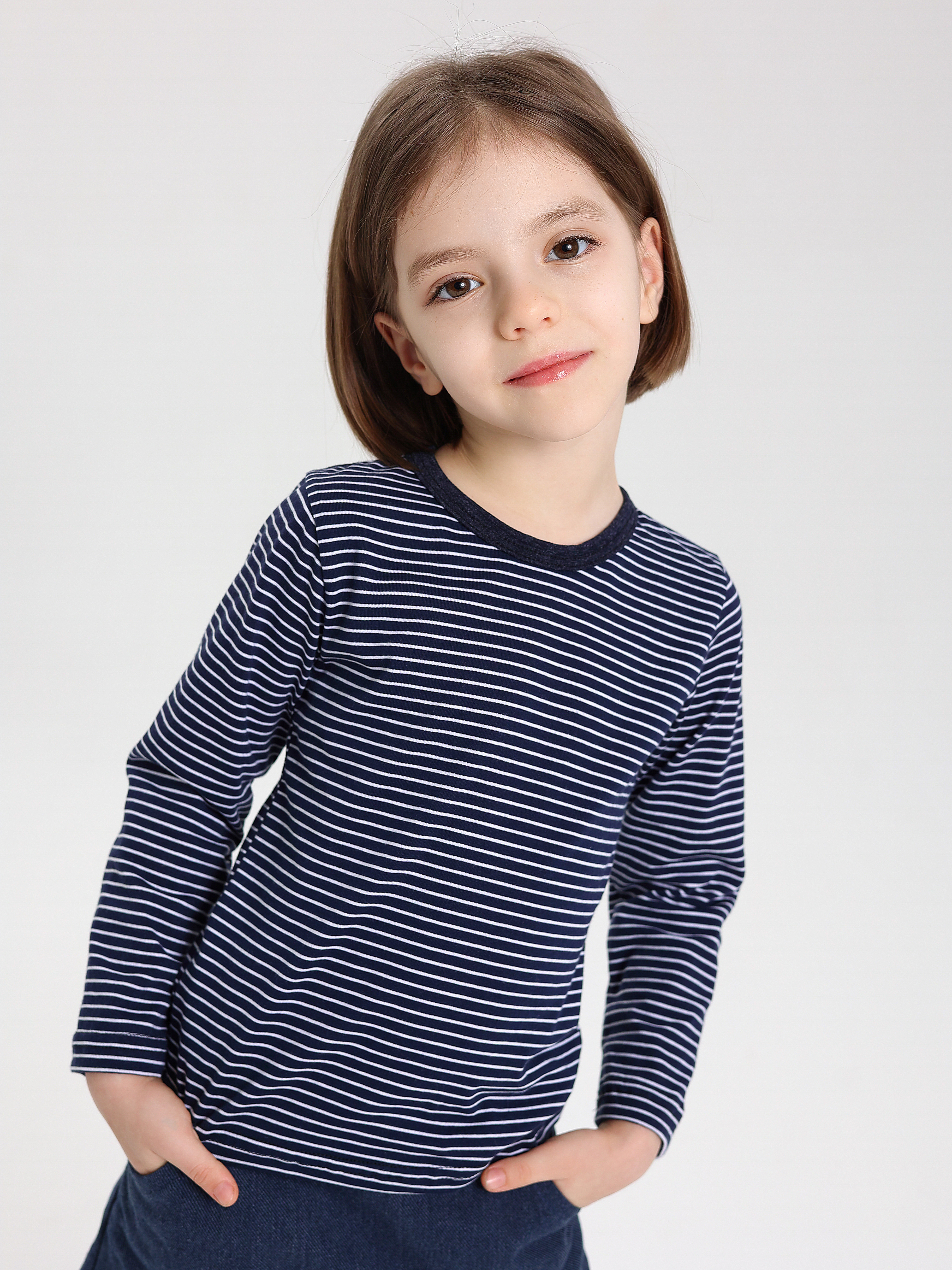 Лонгслив RobyKris 27-08-17/синий - фото 4