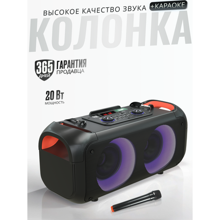 Беспроводная колонка караоке More Choice BK55 Black