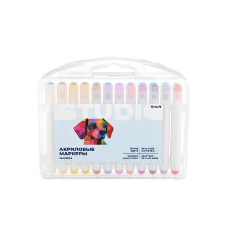 Маркеры Erhaft акриловые 24 шт.