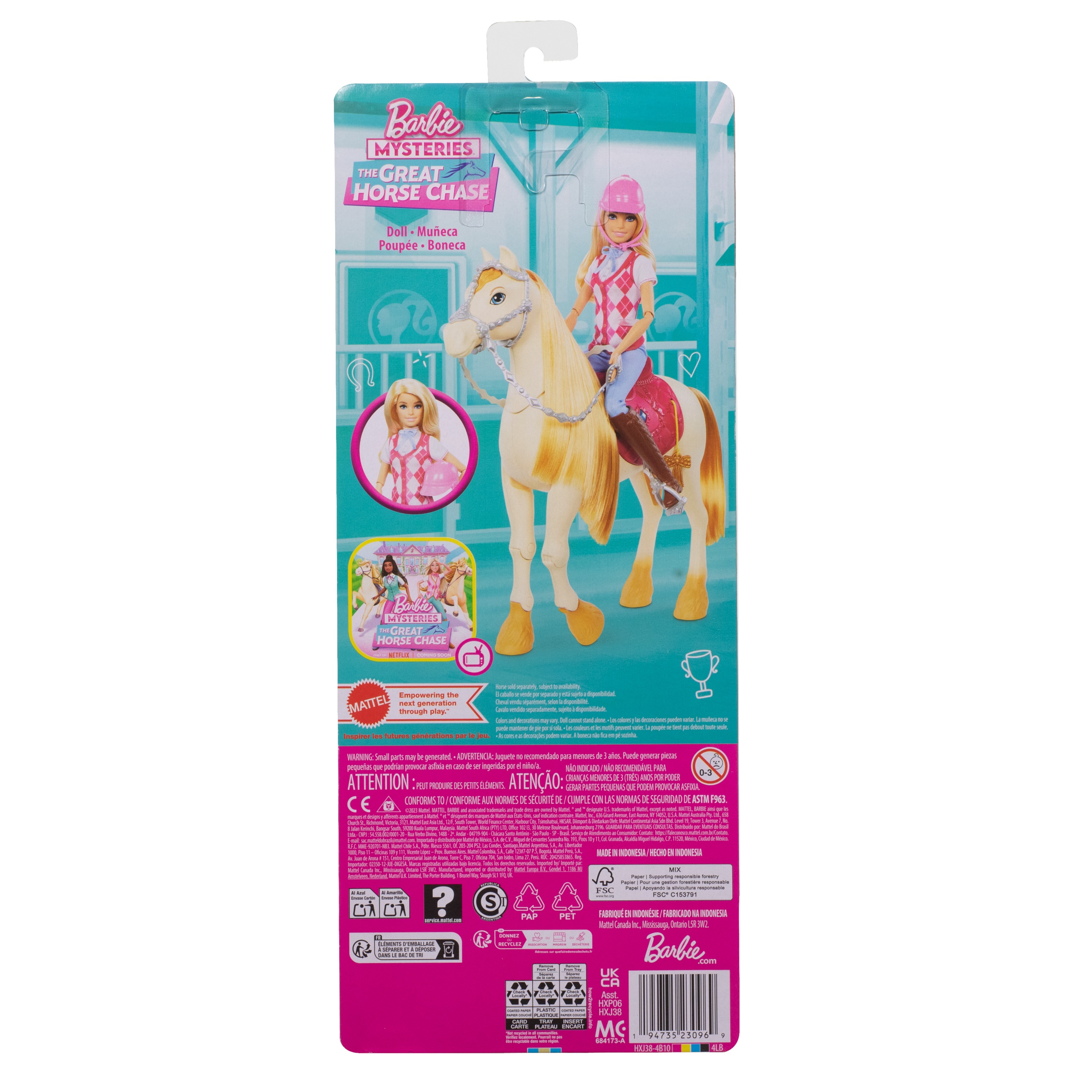 Кукла классическая Barbie Наездница Малибу HXJ38 HXJ38 - фото 11