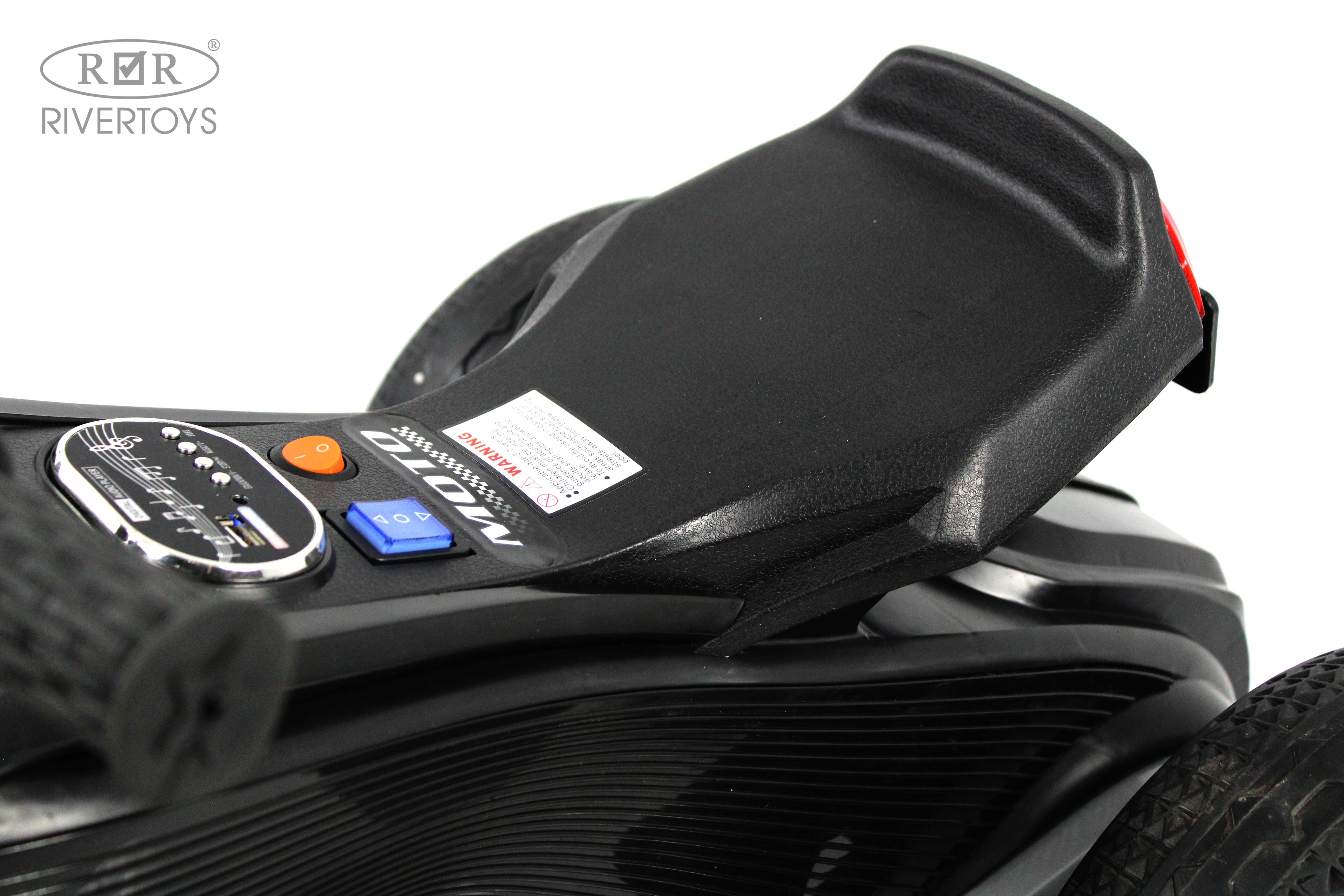 Электромобиль RIVERTOYS K333PX-BLACK - фото 7