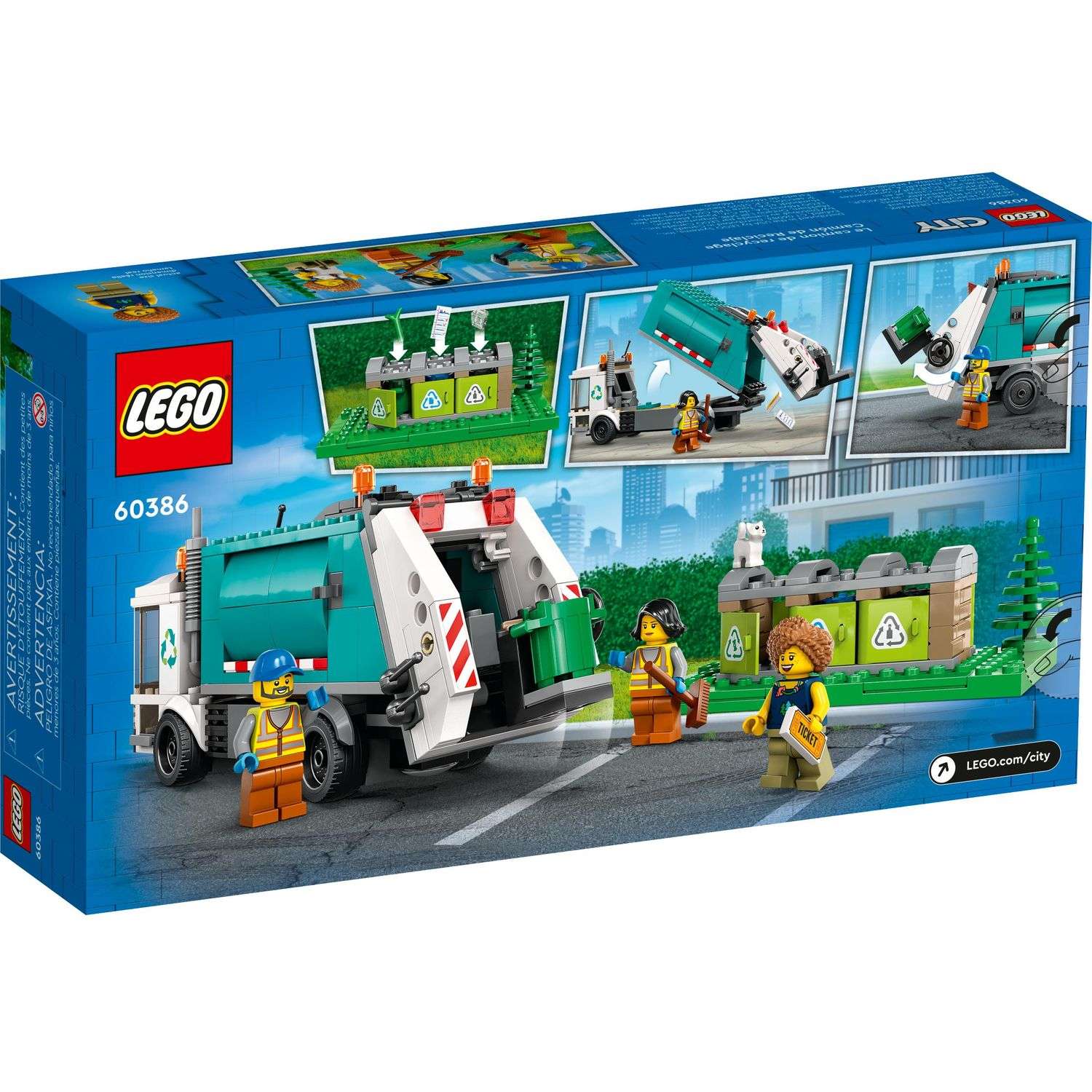 Конструктор LEGO City Recycling Truck блочный - фото 9