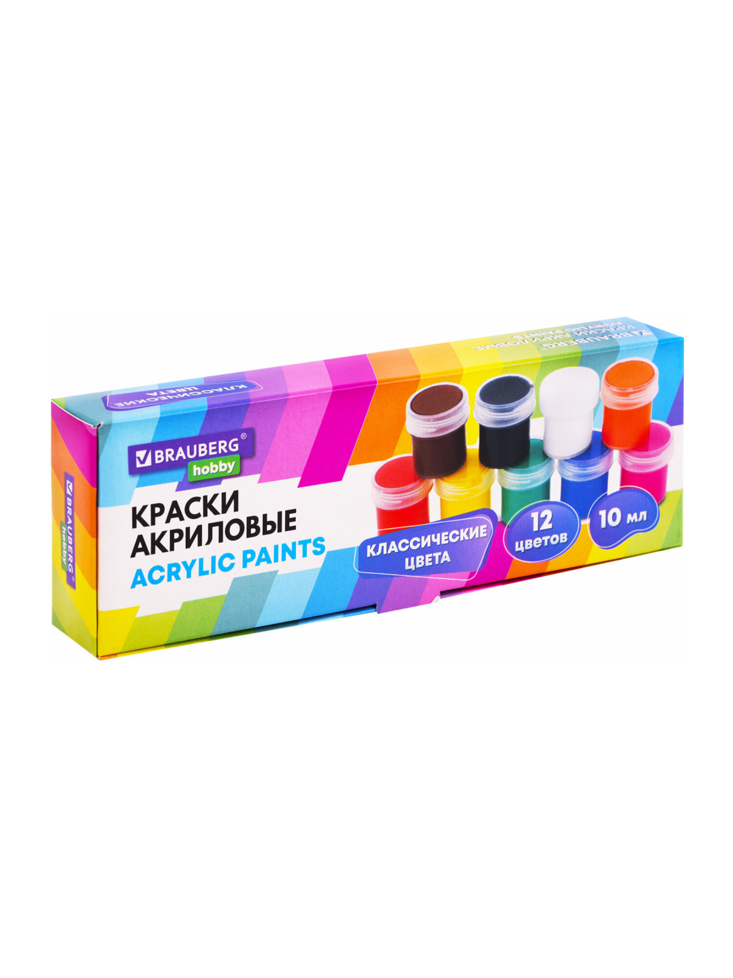 Краски акриловые Brauberg 12 цв. - фото 8