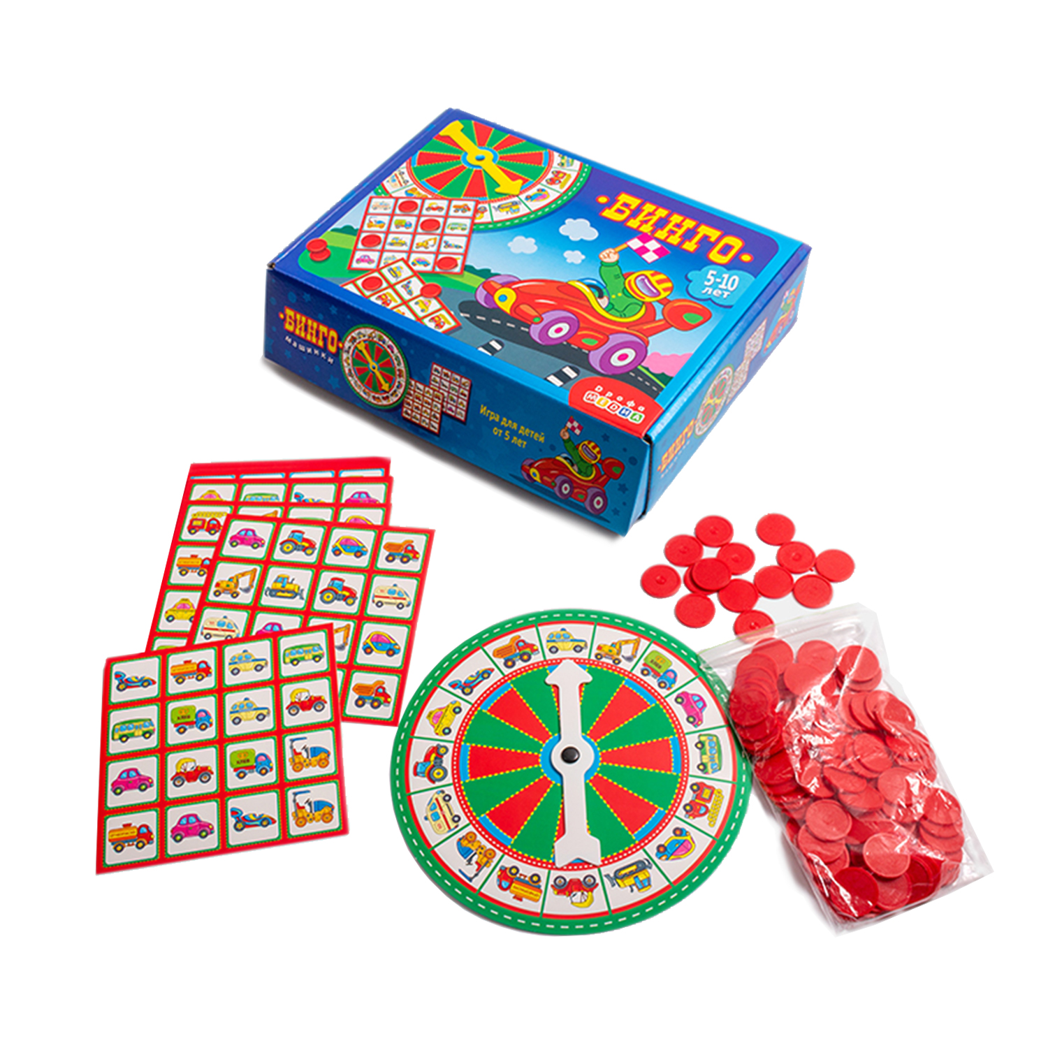 Игра настольная Дрофа-Медиа Бинго Машинки 2961 - фото 2