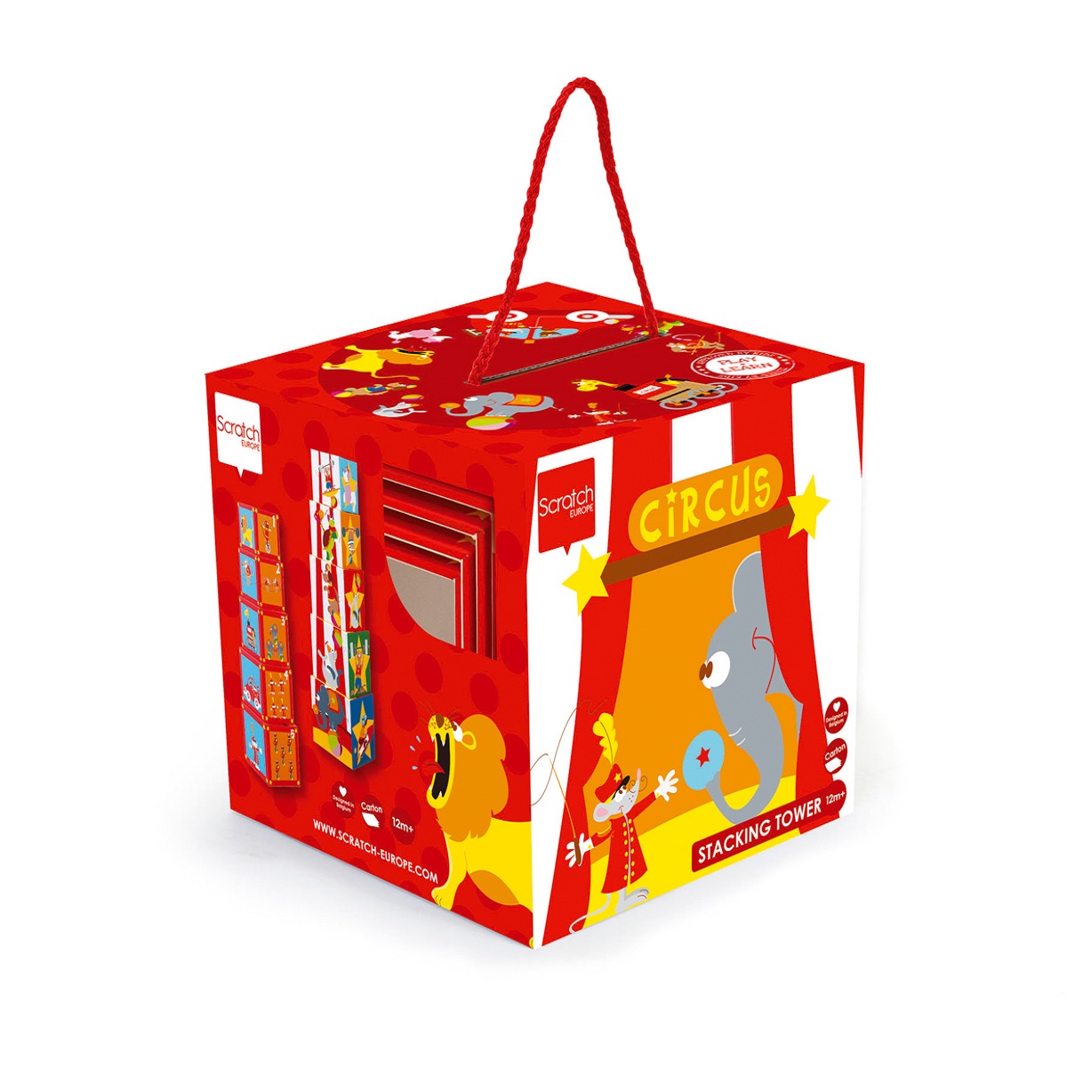 Игрушка Scratch кубики Башня Цирк - фото 2