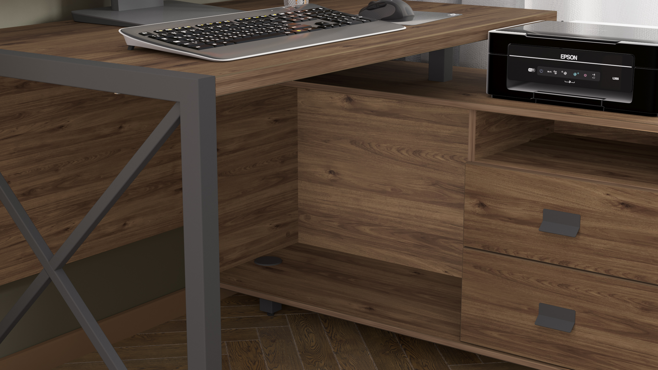 Письменный стол КАЛИФОРНИЯ МЕБЕЛЬ Хардвиг 1200 - фото 2