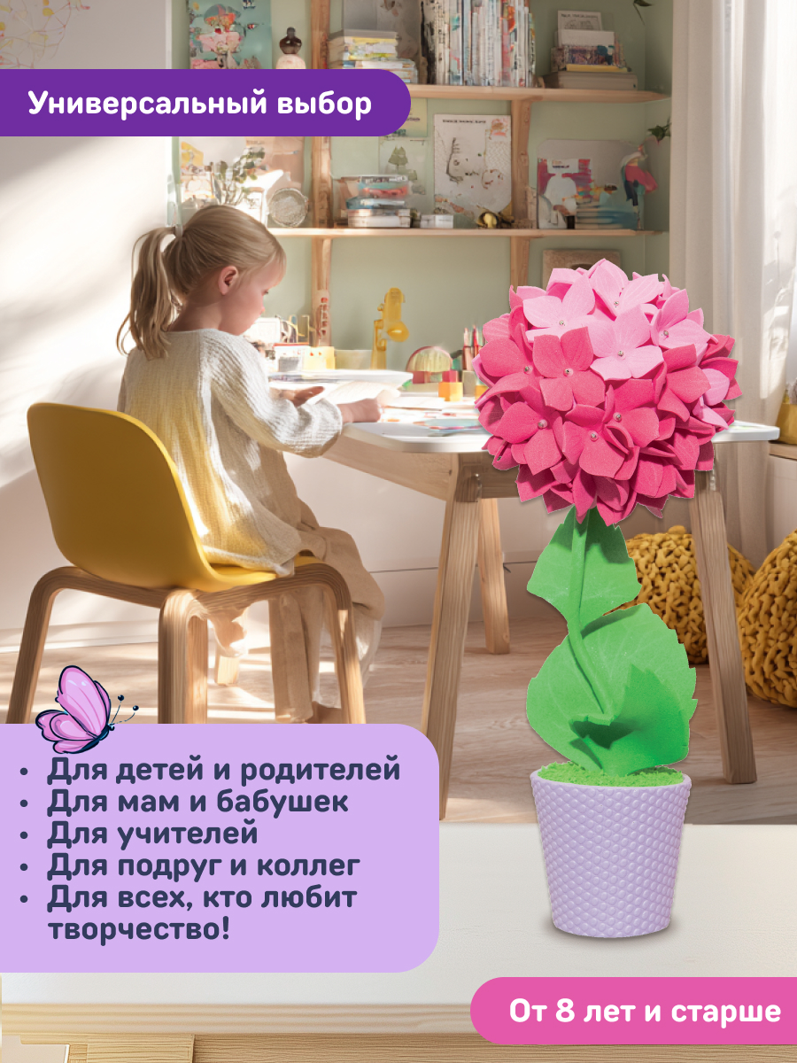 Набор для творчества Волшебная мастерская сборка Гортензия - фото 9