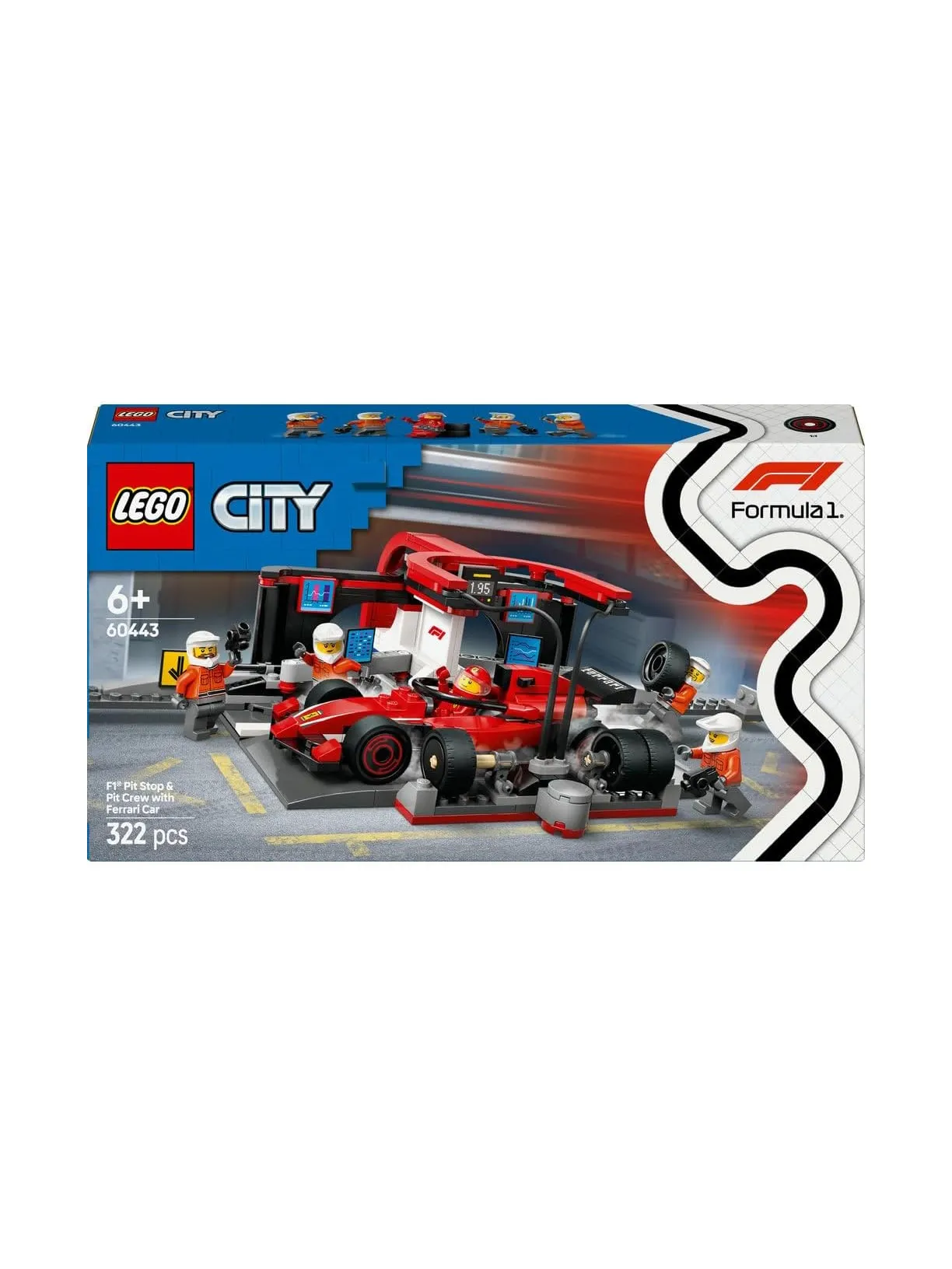 Конструктор LEGO City Пит-стоп F1 322 дет. - фото 8