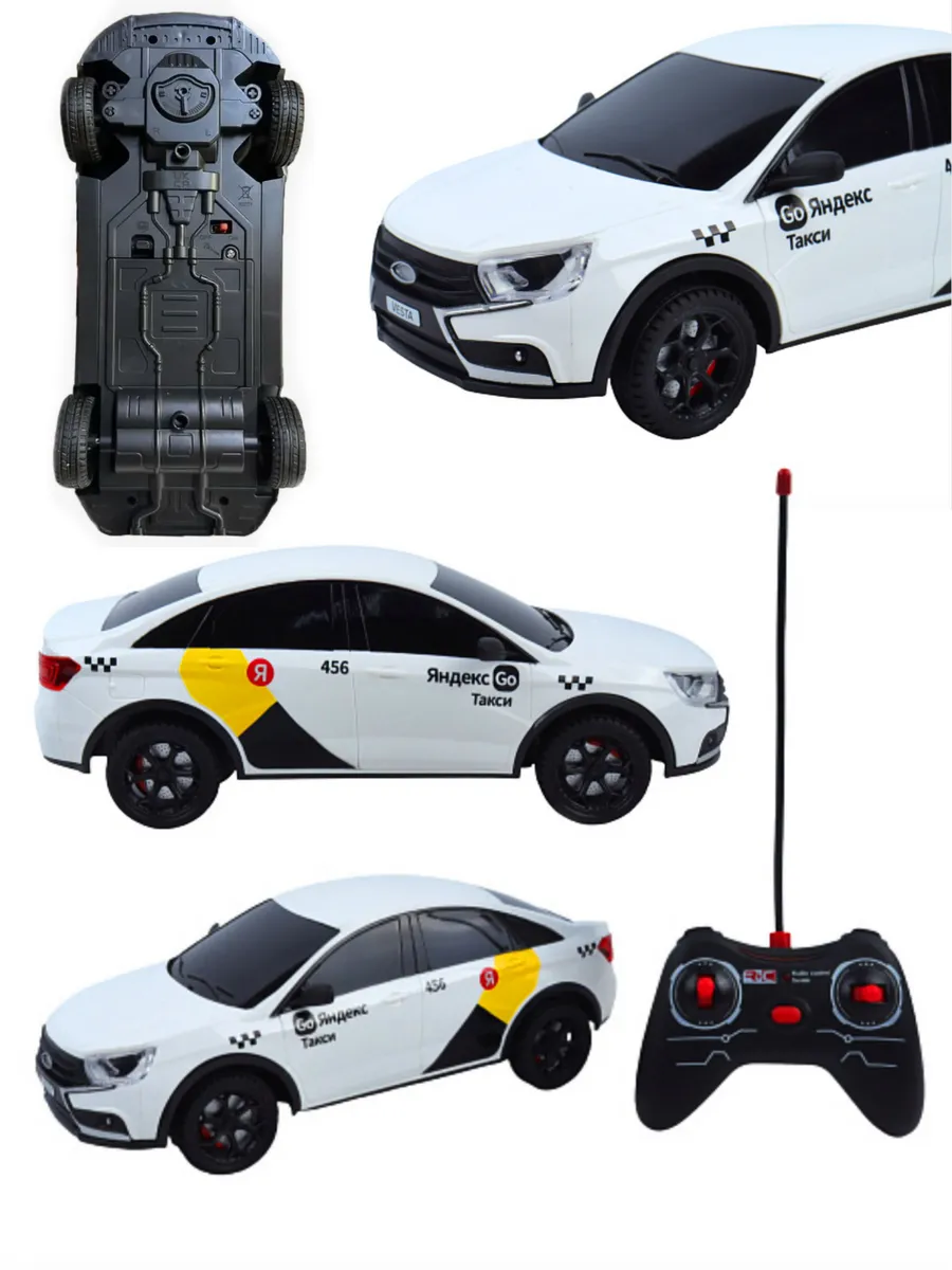 Автомобиль РУ ТОТОША LADA Машинка яндекс таски Веста 1:16 - фото 5