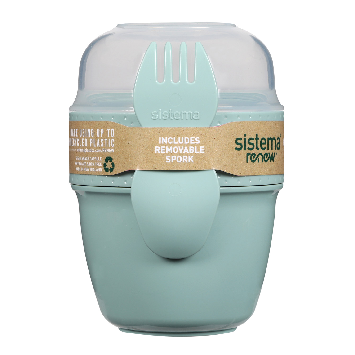 Изображение товара Контейнер ланч-бокс Sistema Renew 515мл в раздельных отделениях