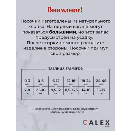 Носки 3 пары ALEX YVN