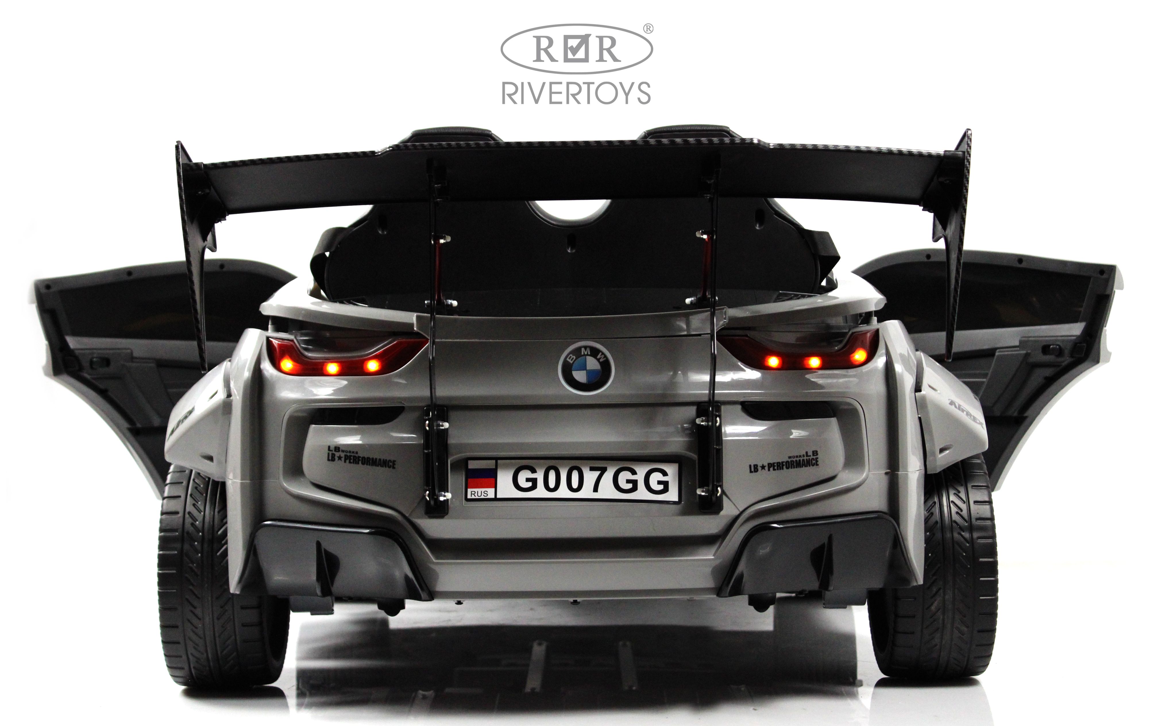 Электромобиль RIVERTOYS BMW G007GG-GREY С пультом ДУ - фото 30