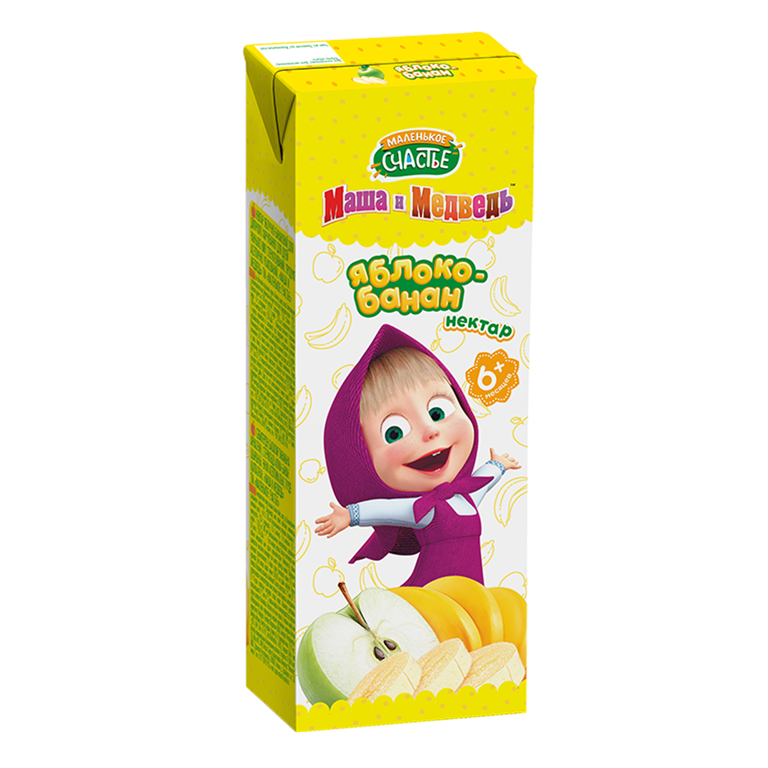 Нектар Маленькое счастье Яблоко-Банан с 8 мес 0.2 л - фото 2