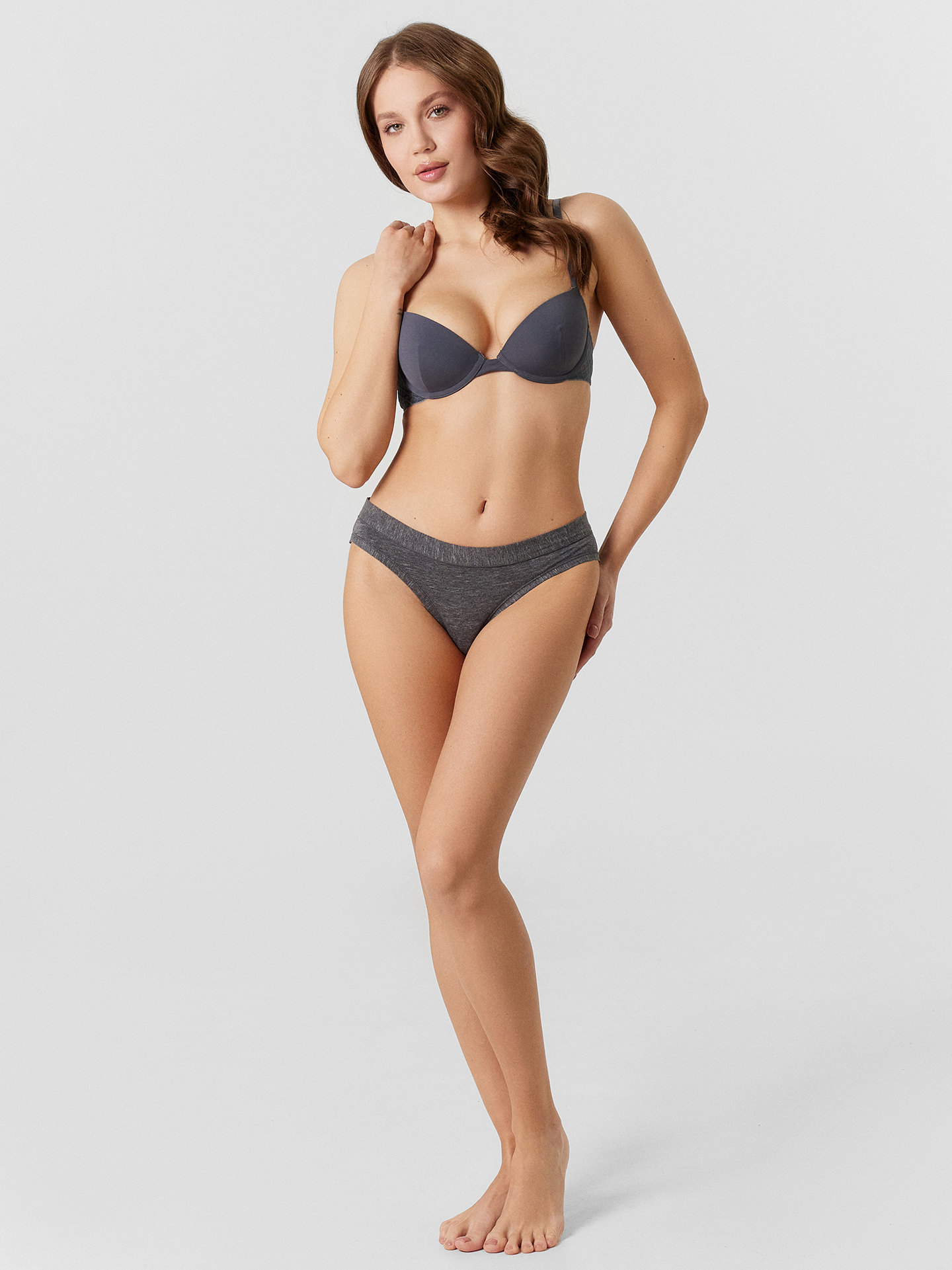 Трусы 3 шт Mark Formelle (Марк Формэль) 412236-3/темно -серый меланж - фото 7