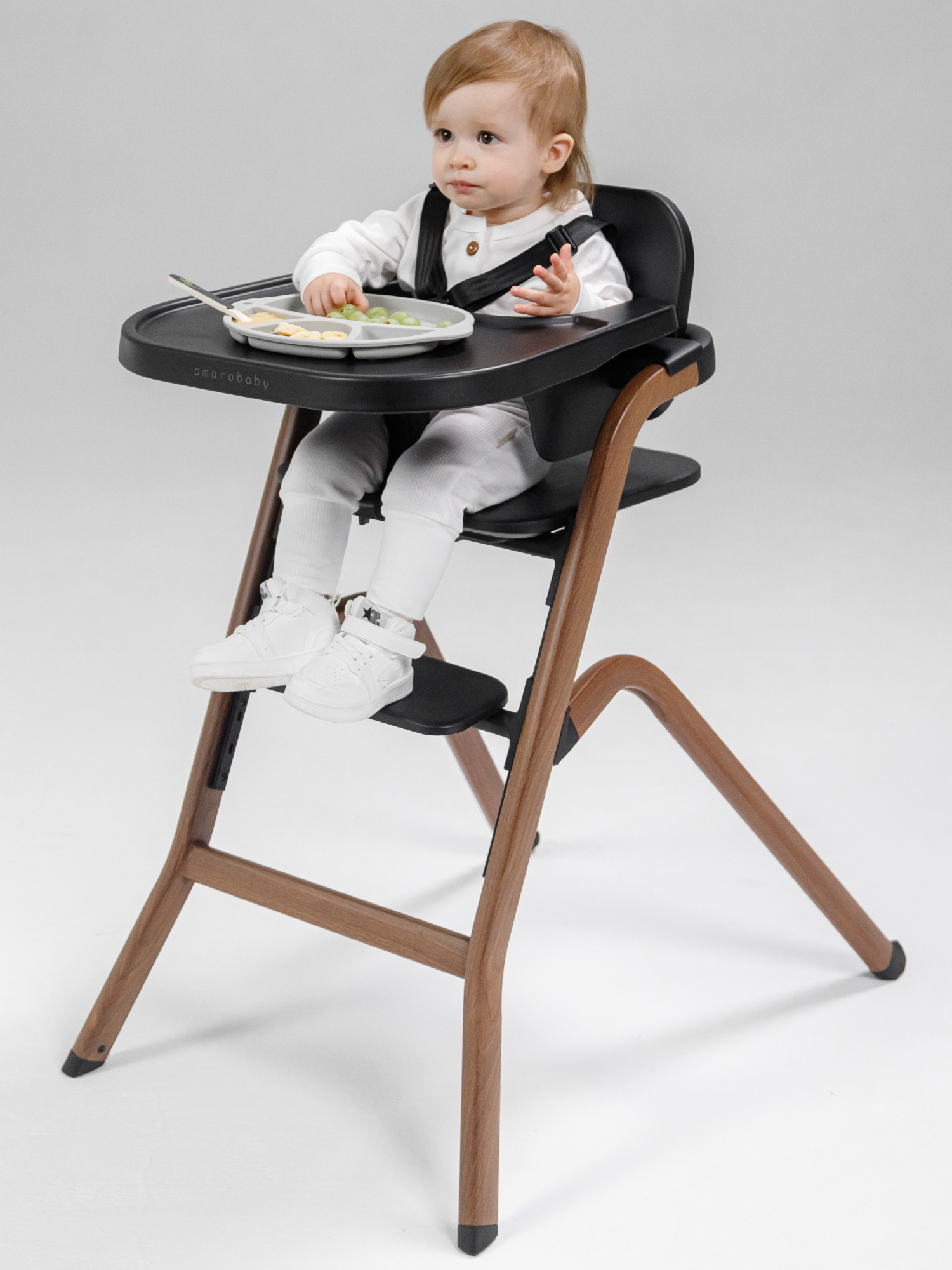 Стульчик для кормления Amarobaby Winnie бежевый - фото 23