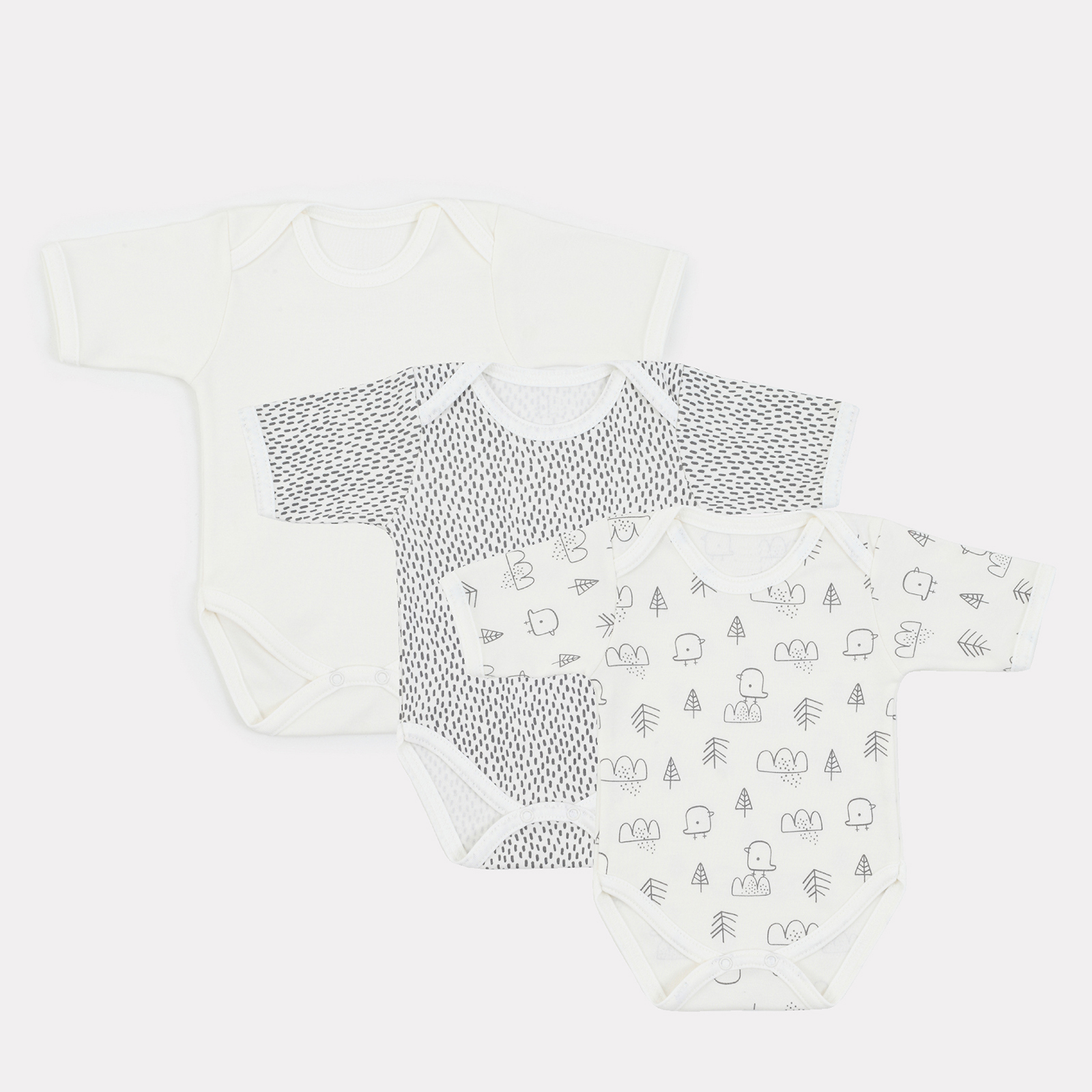 Боди 3 шт MOWbaby 4670078640444 - фото 1