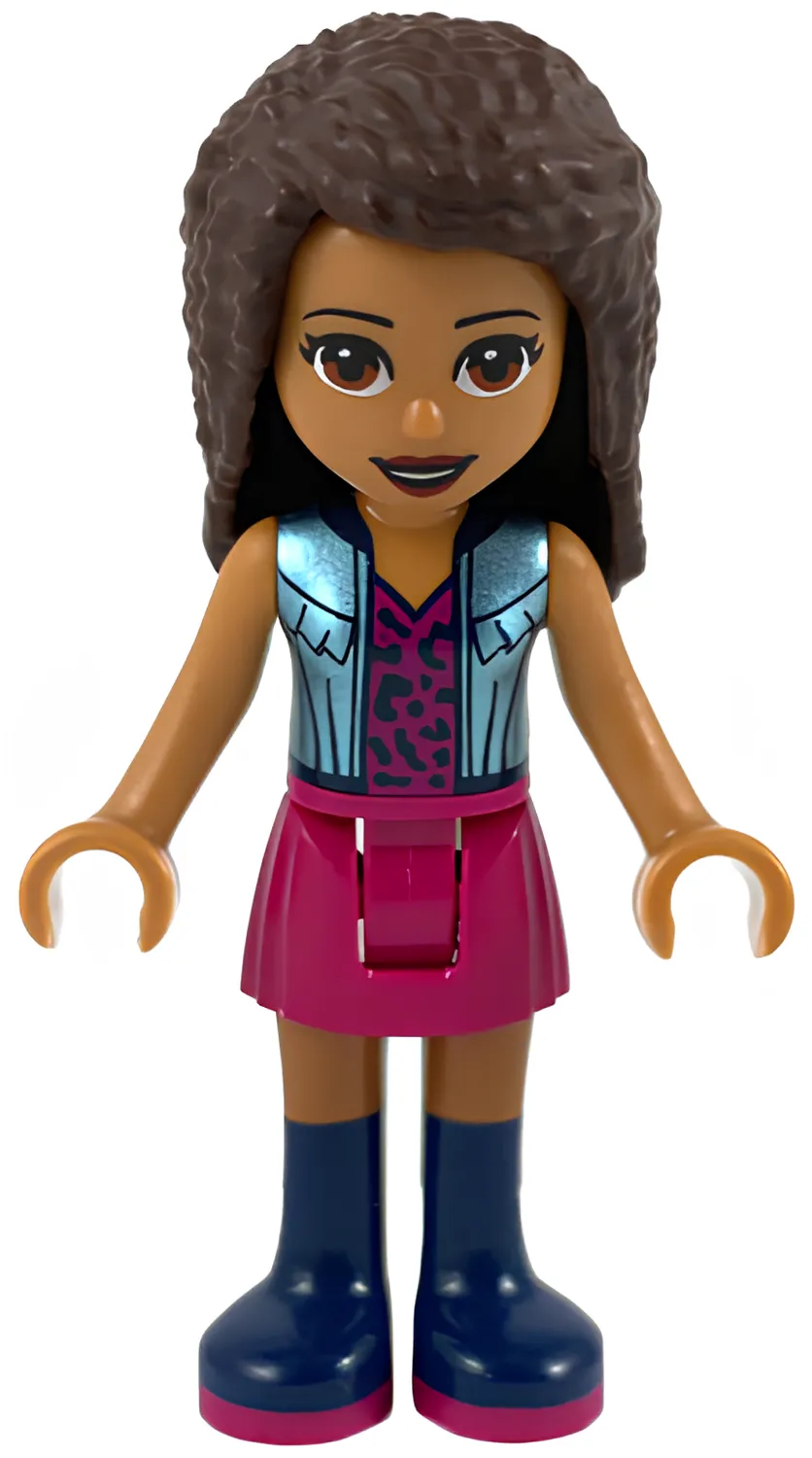 Изображение товара Фигурка LEGO Friends Andrea с юбкой и жилетом Metallic Light Blue Изображение товара Фигурка LEGO Friends Andrea с юбкой и жилетом Metallic Light Blue