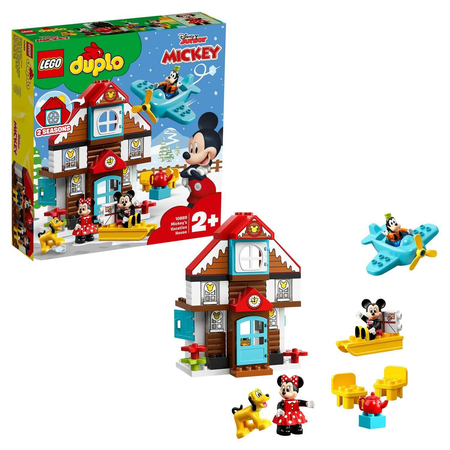 Конструктор LEGO DUPLO Летний домик Микки блочный - фото 1