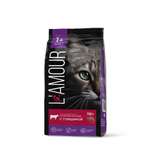 Корм для кошек LAMOUR сухой с говядиной 750г