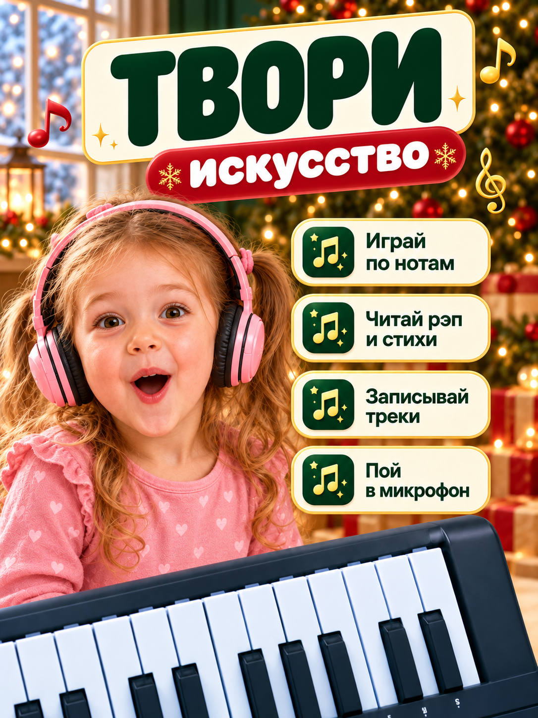 Игрушка музыкальная FAIRYMARY 61 клавиша Детский развивающий синтезатор, пианино - фото 4