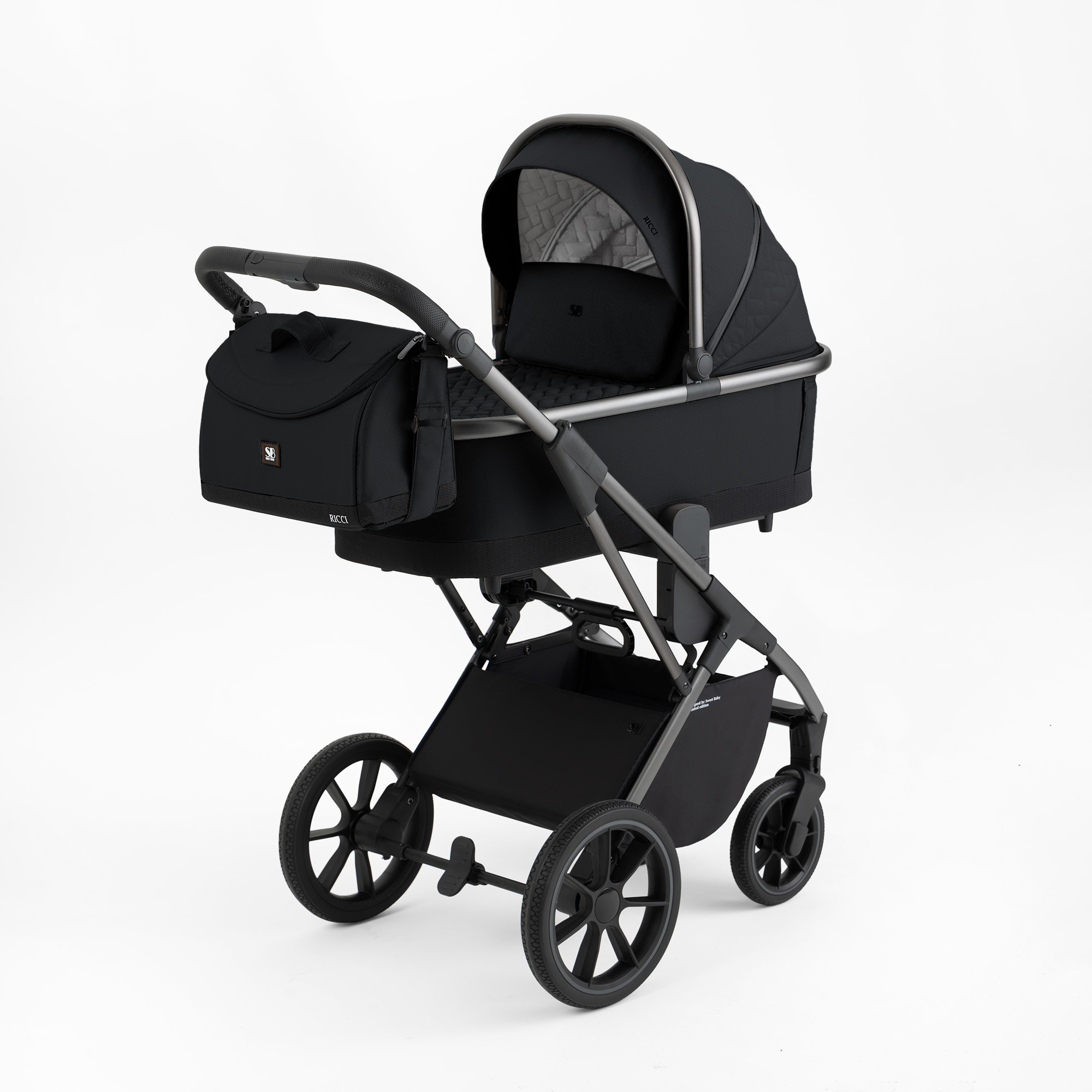 Коляска 2в1 Sweet Baby Ricci Black черный - фото 20