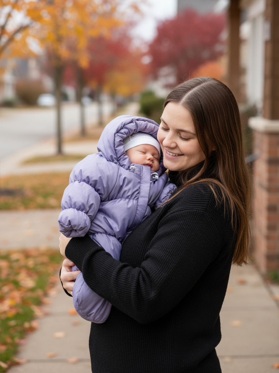 Конверт на выписку inlovery Маршмеллоу сиреневый - фото 13