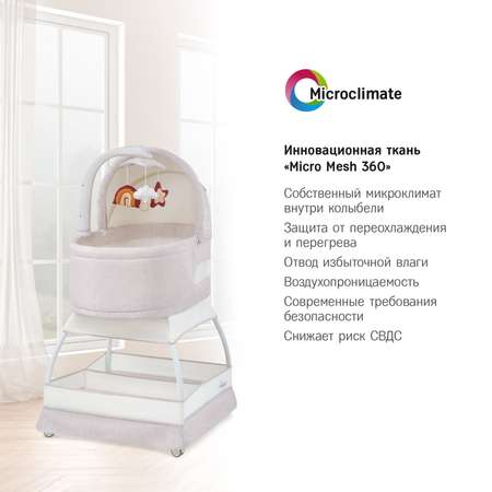 Колыбель-кроватка SIMPLICITY GL4070 Classic wheat melange