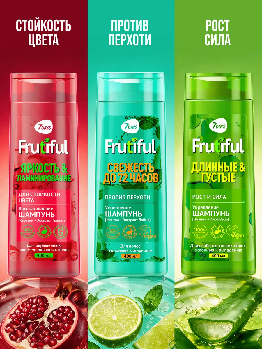 Бальзам 7DAYS для волос от перхоти FRUTIFUL 400 мл - фото 13