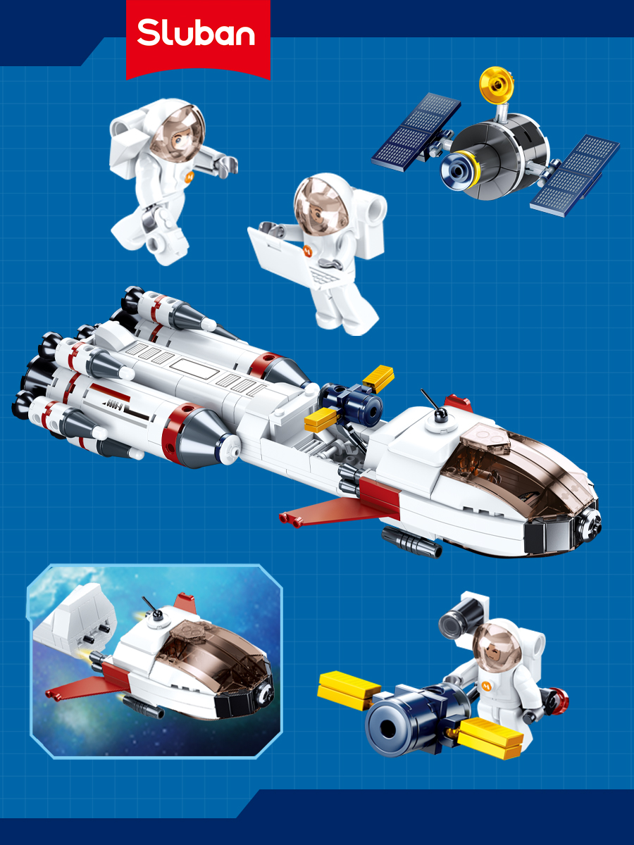 Конструктор SLUBAN Космос 468 дет. - фото 3
