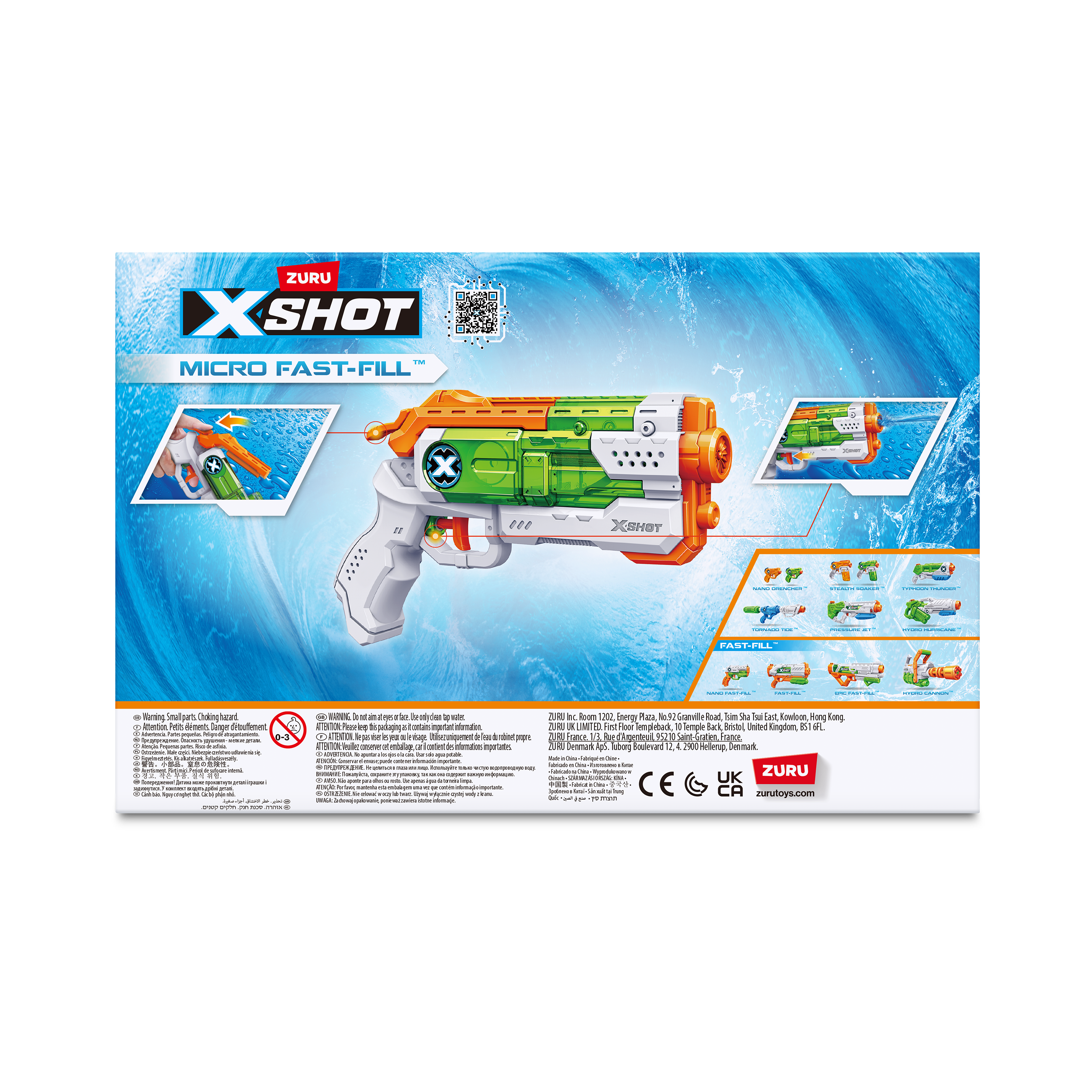 Бластер водный Zuru XSHOT  Fast Fill Water Фаст Филл Микро - фото 11