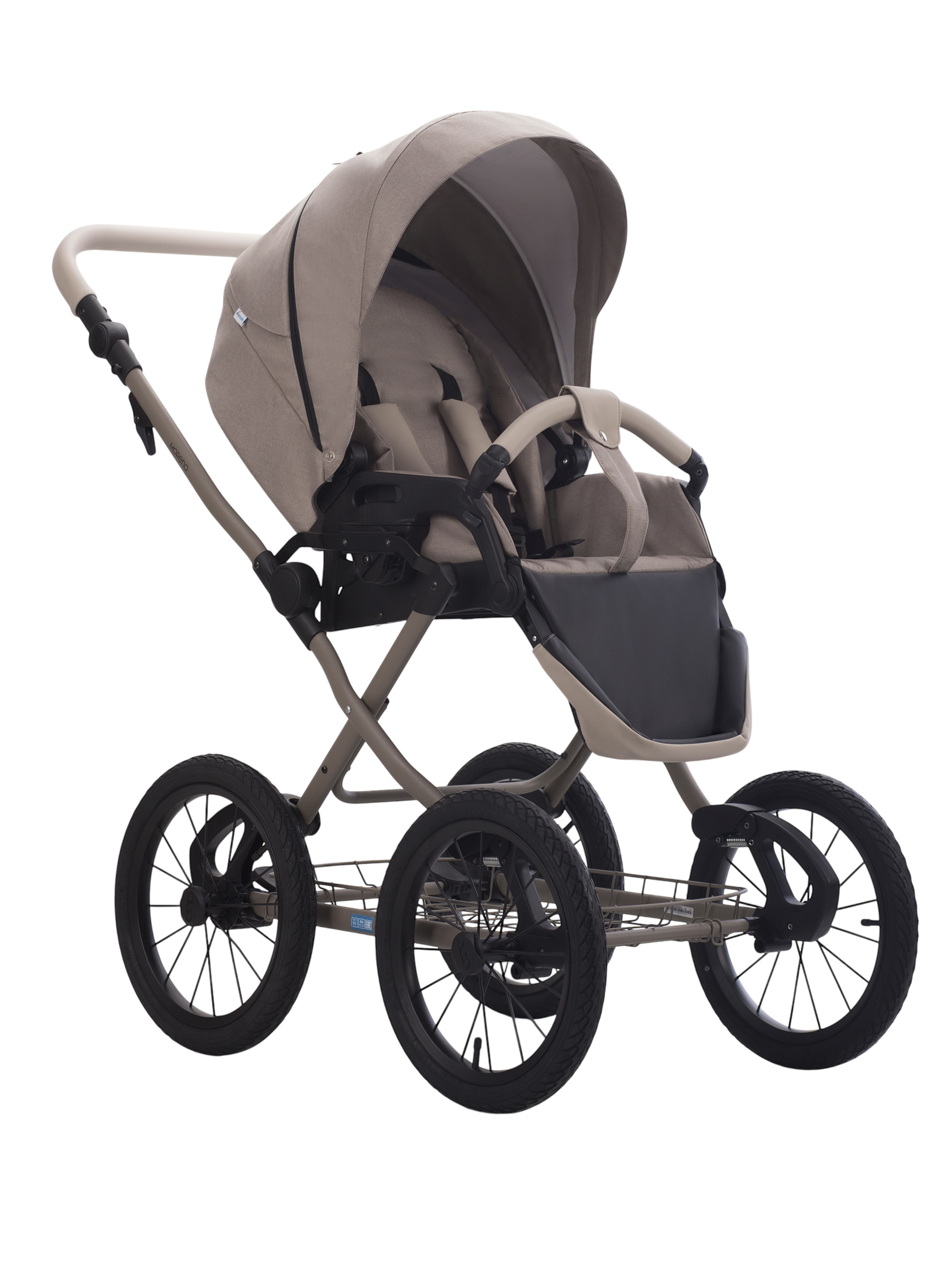 Коляска 2в1 Aroteam Moreno SL New 02 беж. Рама - фото 3