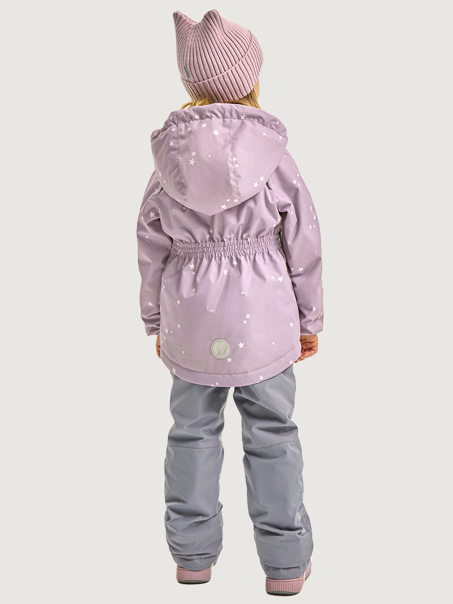 Костюм NIKASTYLE 7м1026 пудра/светло-серый - фото 3