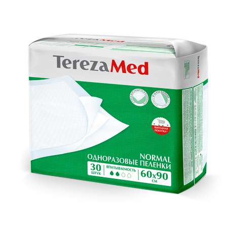 Пелёнки одноразовые TerezaMed 60х90 см 30 шт.