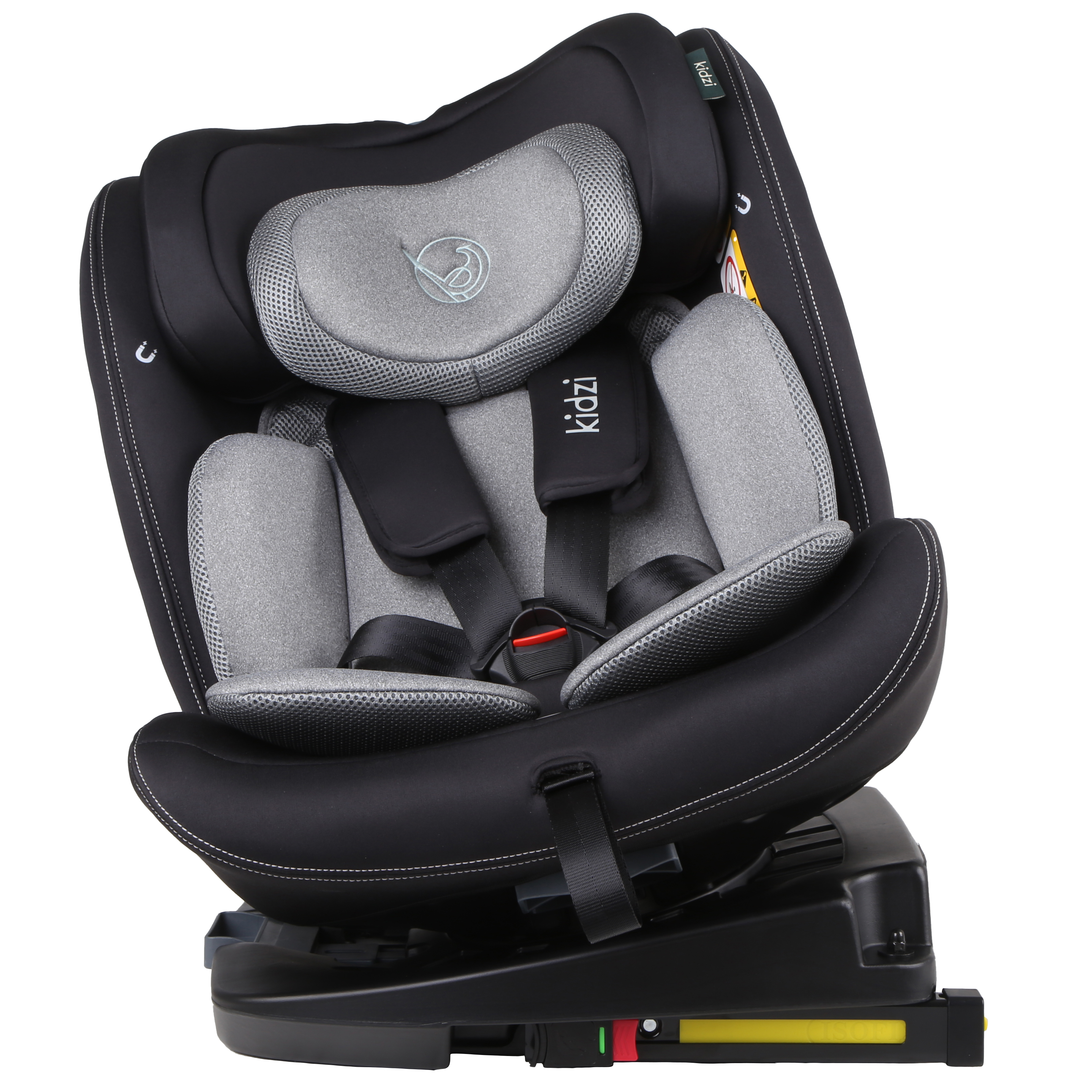 Автокресло Kidzi SPIN 360 i-SIZE Isofix 0+/1/2/3 (0-36 кг) серый - фото 8