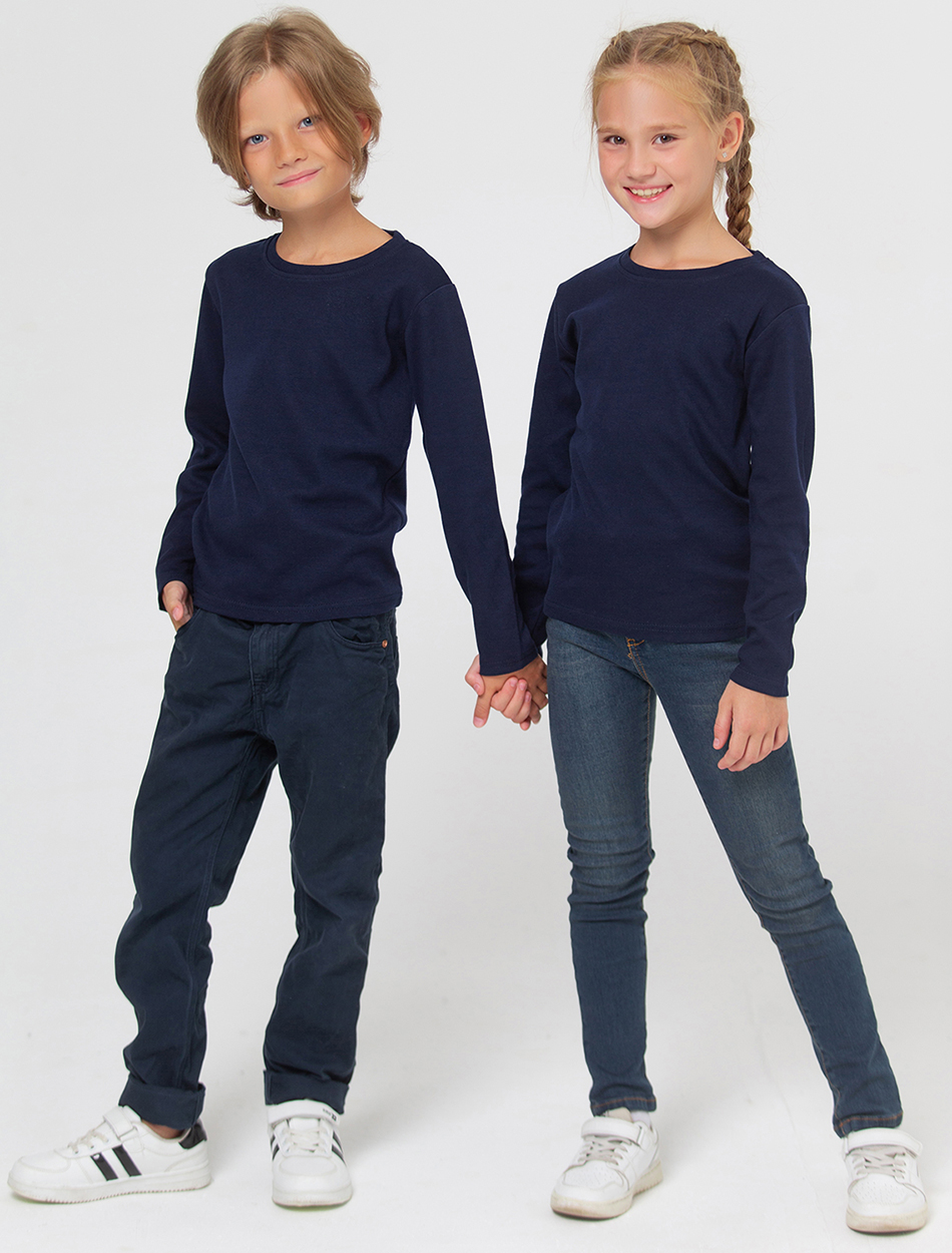 Лонгслив HappyFox HF5502т.синий - фото 2