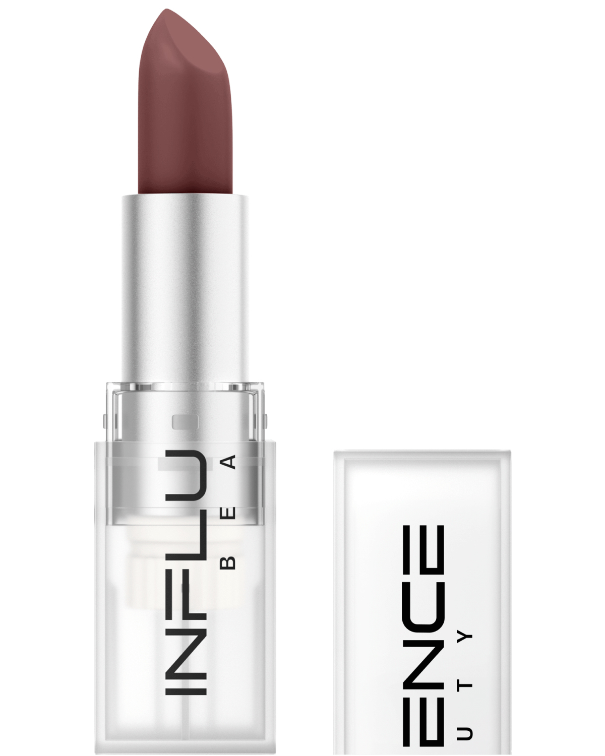 Помада стик для губ Influence Beauty Influence сатиновая полуматовый финиш тон 18 коричневый 4г - фото 1