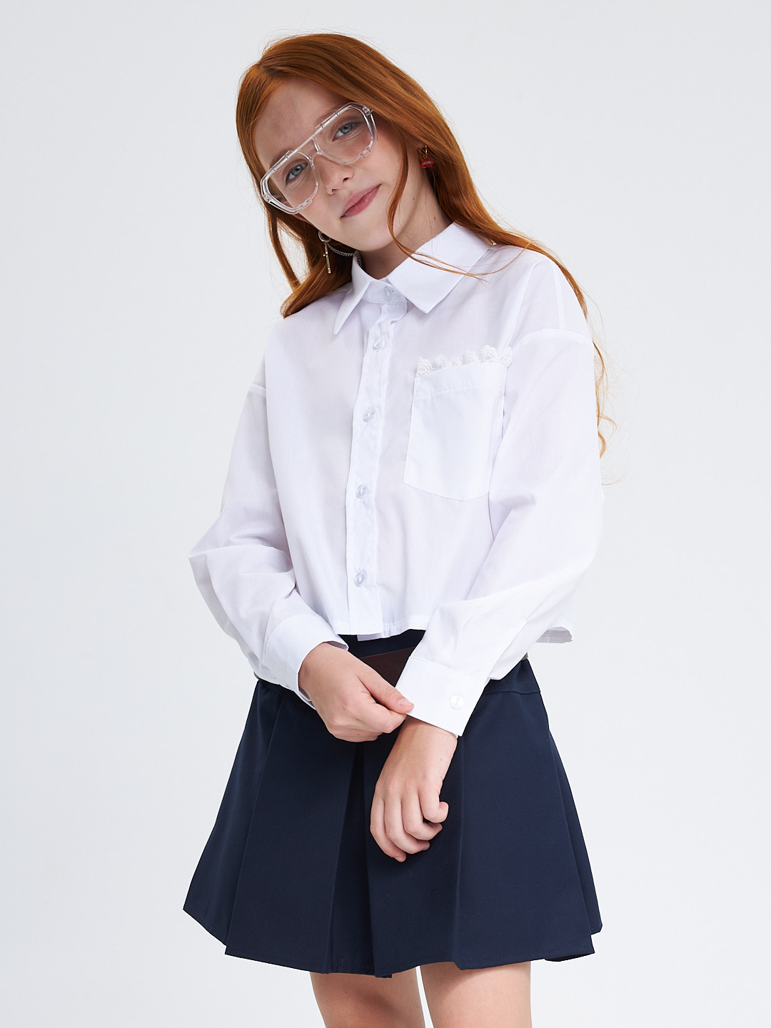 Рубашка Crimea Baby Сropp_shirt\white - фото 8