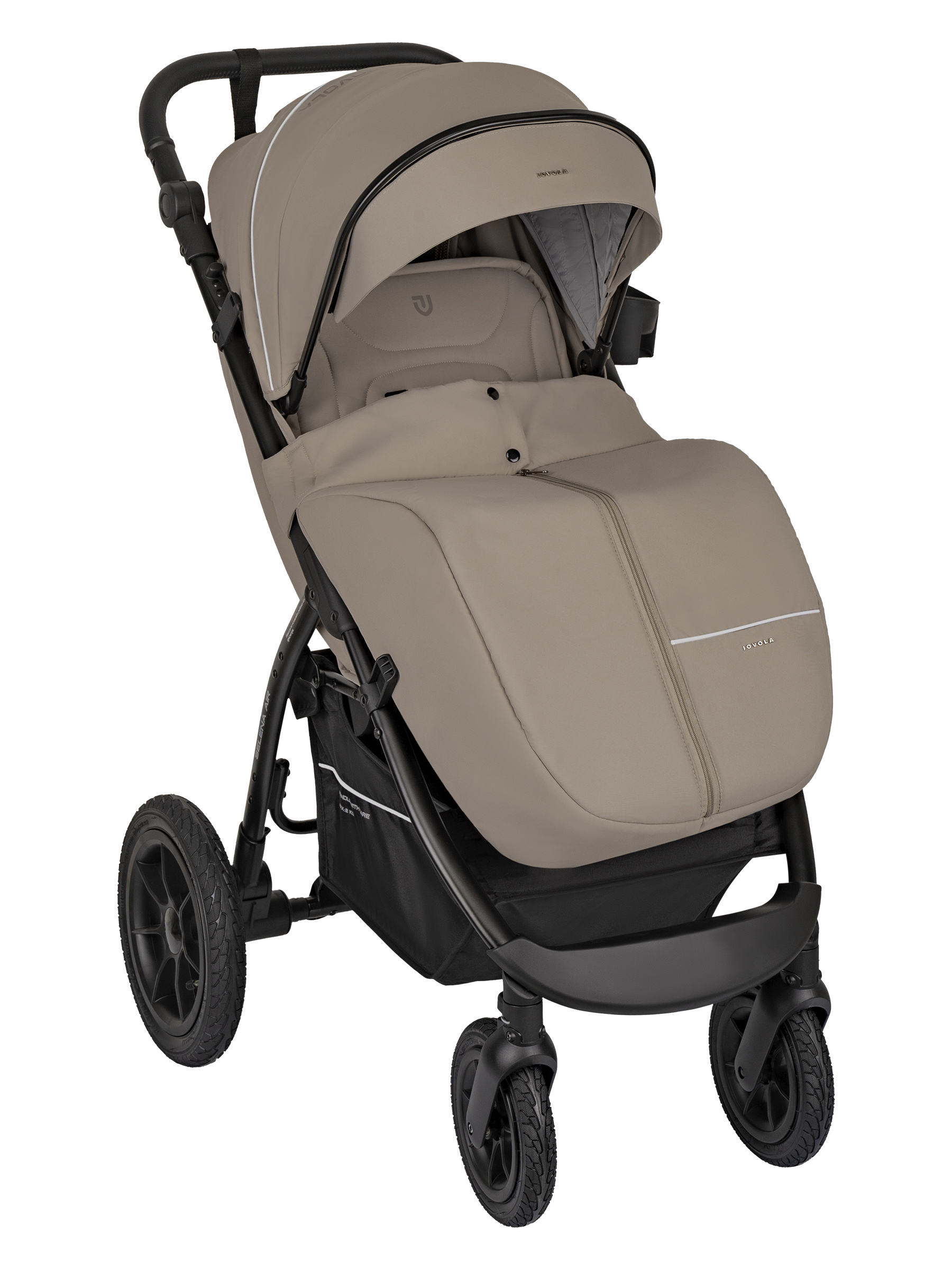 Коляска прогулочная JOVOLA SELENA Air 2025 с сумкой бежевый - фото 16