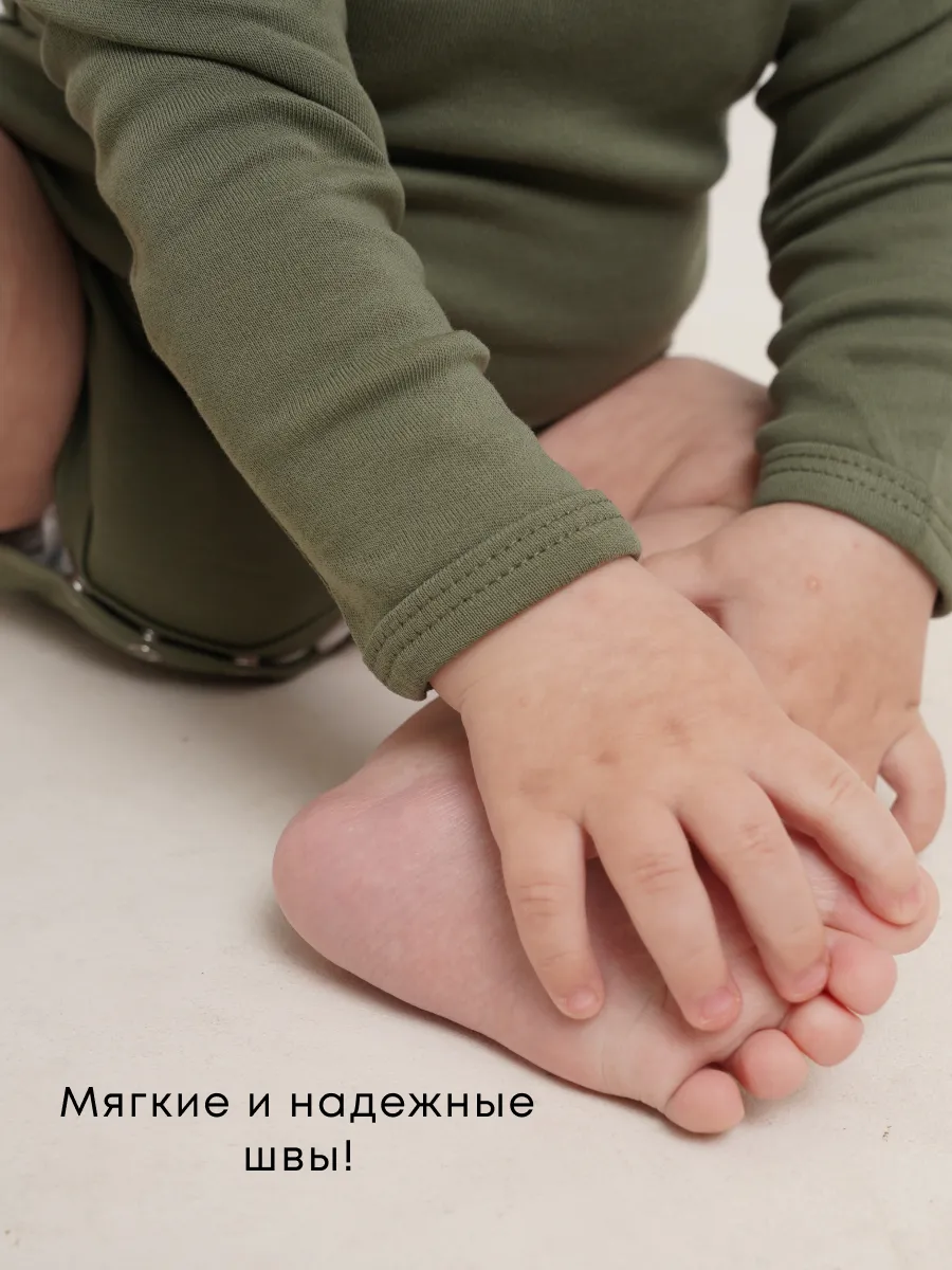 Боди 3 шт Супер Пупс нбр/3пр/боди/SK20хакилисточкиветочки - фото 8